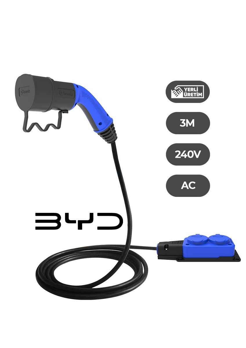 BYD Elektrikli Araçlardan Güç Alın: V2L 2'li Uzatma Priz Adaptör
