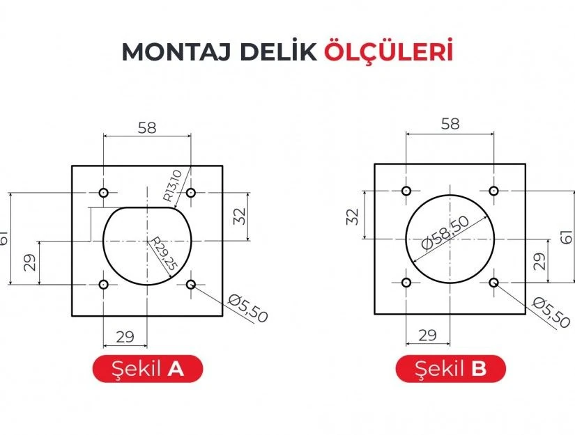 Elektrikli Araç Şarj Prizi Monofaze 16A 4 Noktadan Montajlı