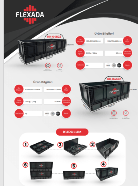 KATLAMALI KASA 4822-400x800x230 SİYAH