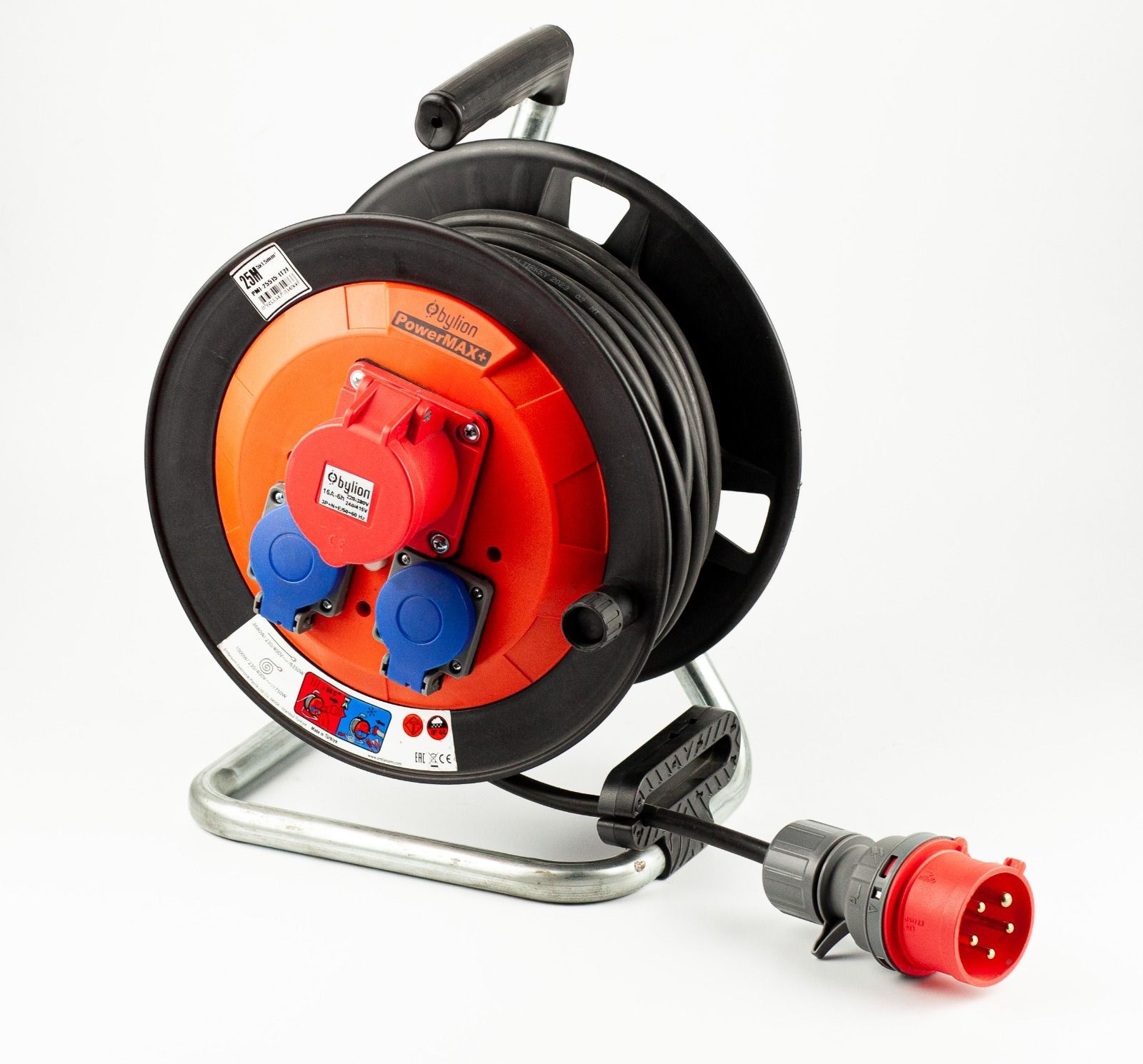 BYLİON PMI-25515-4M 4 AD.CEE MONO PRİZ PLS M. 25M 5G 1,5 SİYAH KABLO H07RN-F
