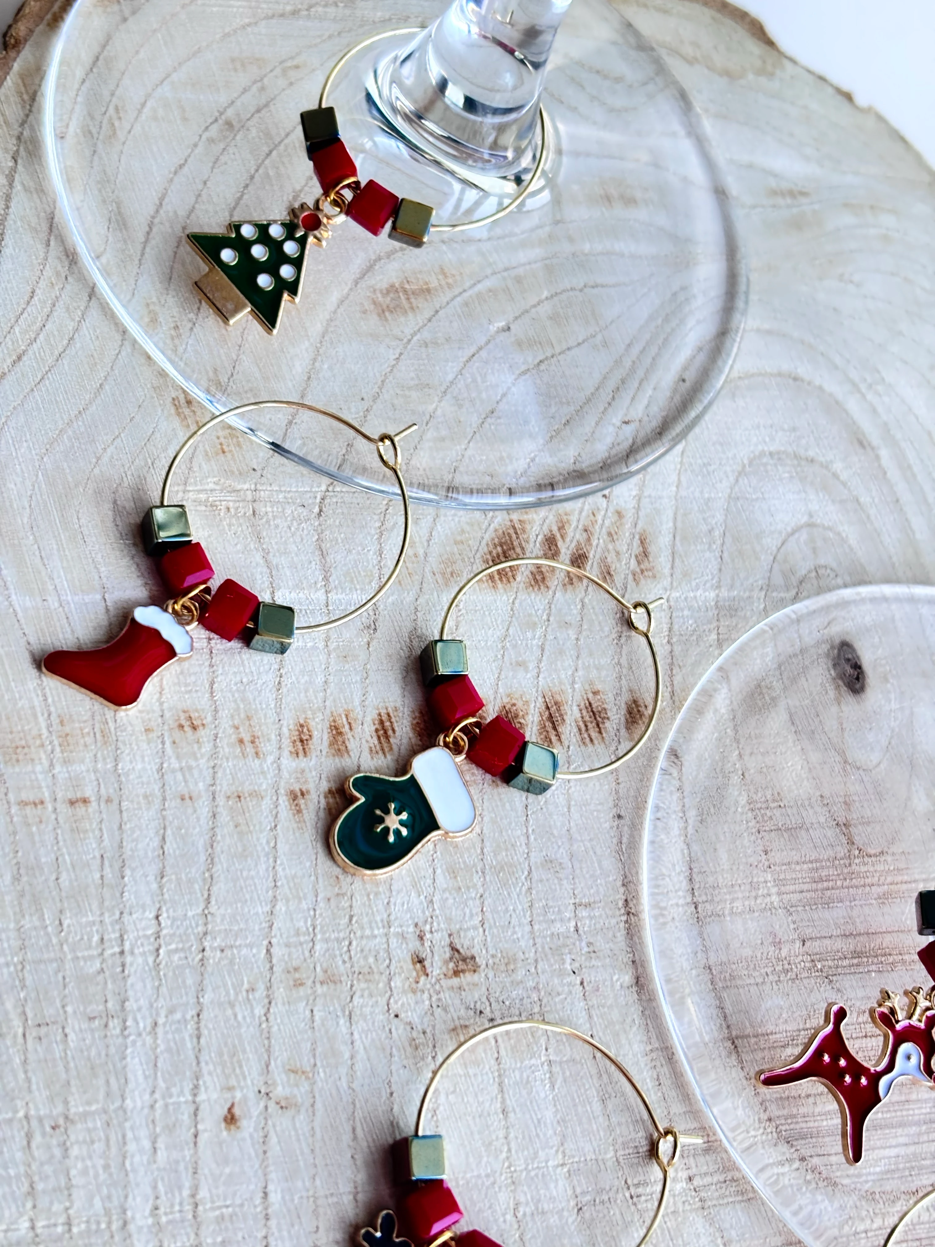 Lilac 6'lı Kadeh İşaretleyici Tasarım Set - Yeni Yıl 2