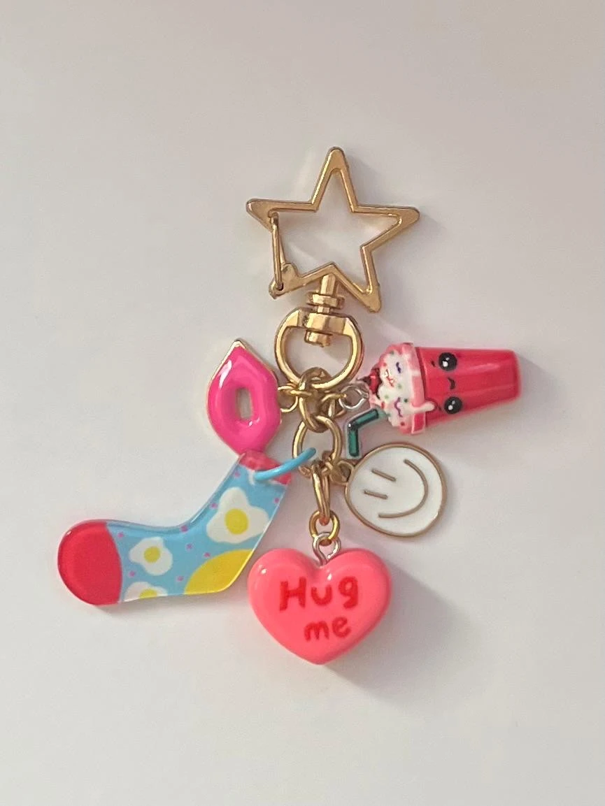 Lilac Tasarım Charm Anahtarlık - Hug Me