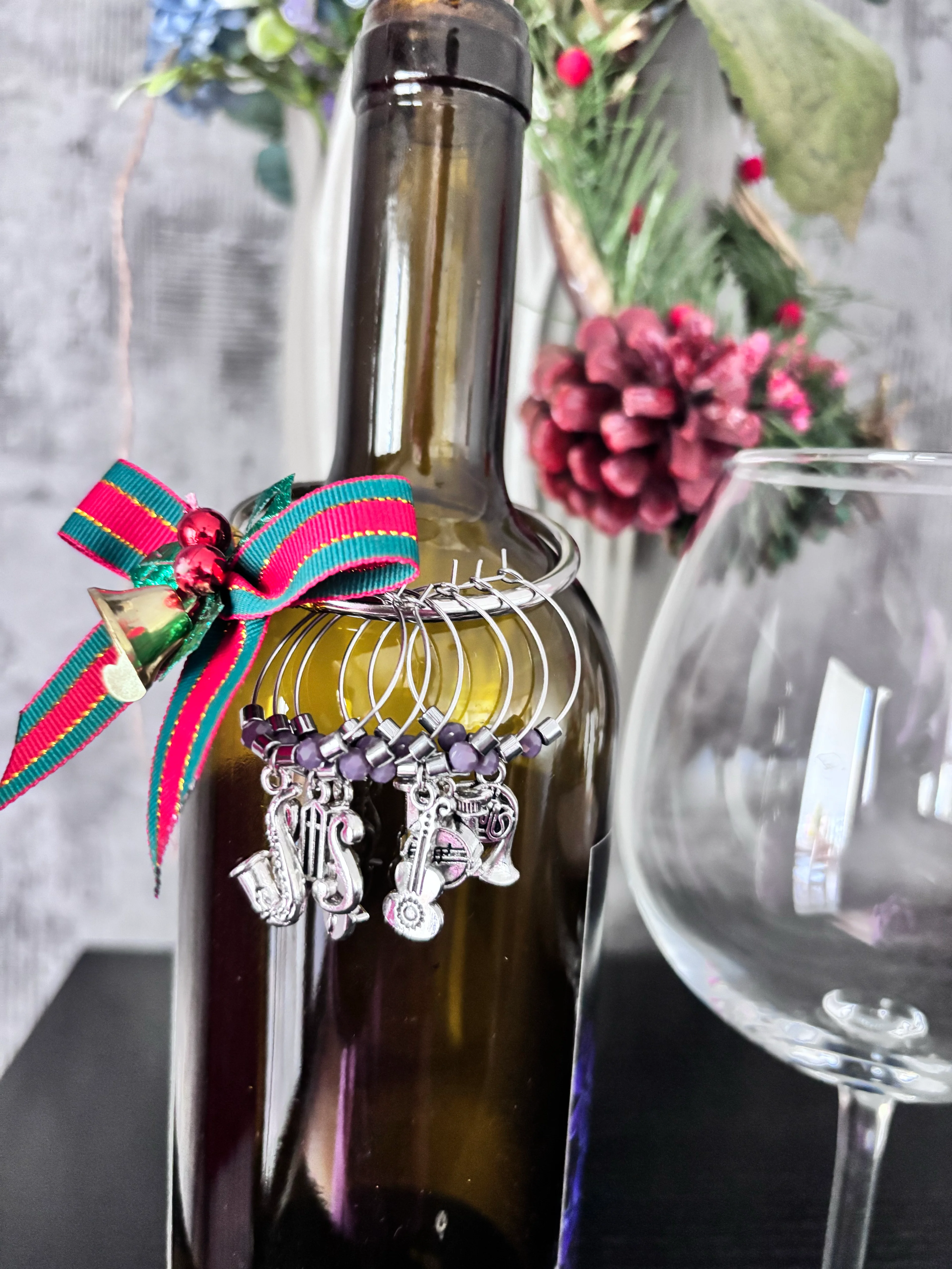 Lilac 6'lı Kadeh İşaretleyici Tasarım Set - Music🎶