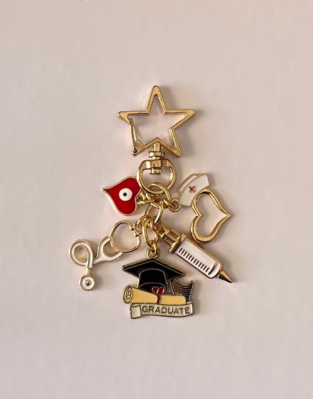Lilac Tasarım Charm Anahtarlık - Doctor Graduate