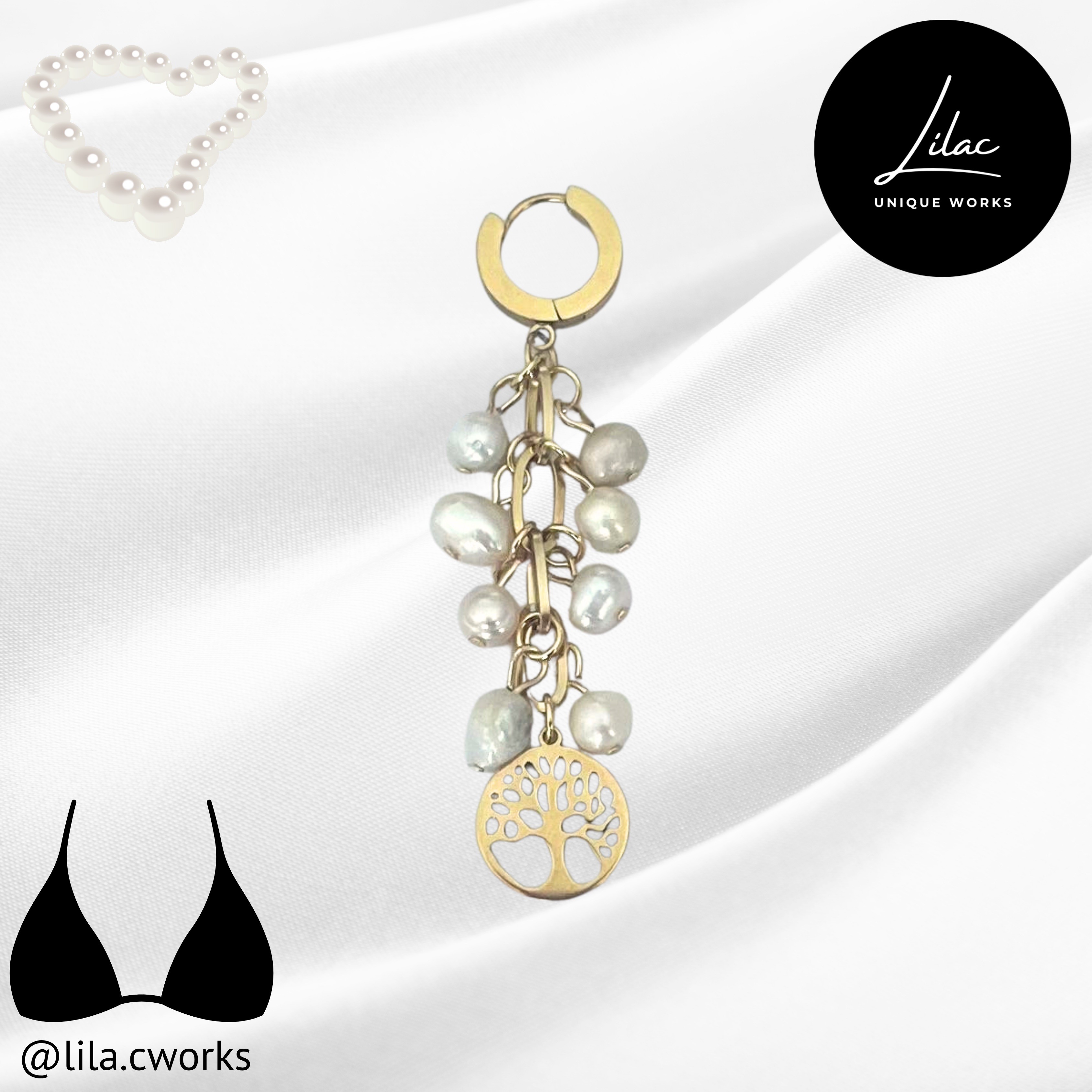 Bikini Charm - Barok İnci & Yaşam Ağacı