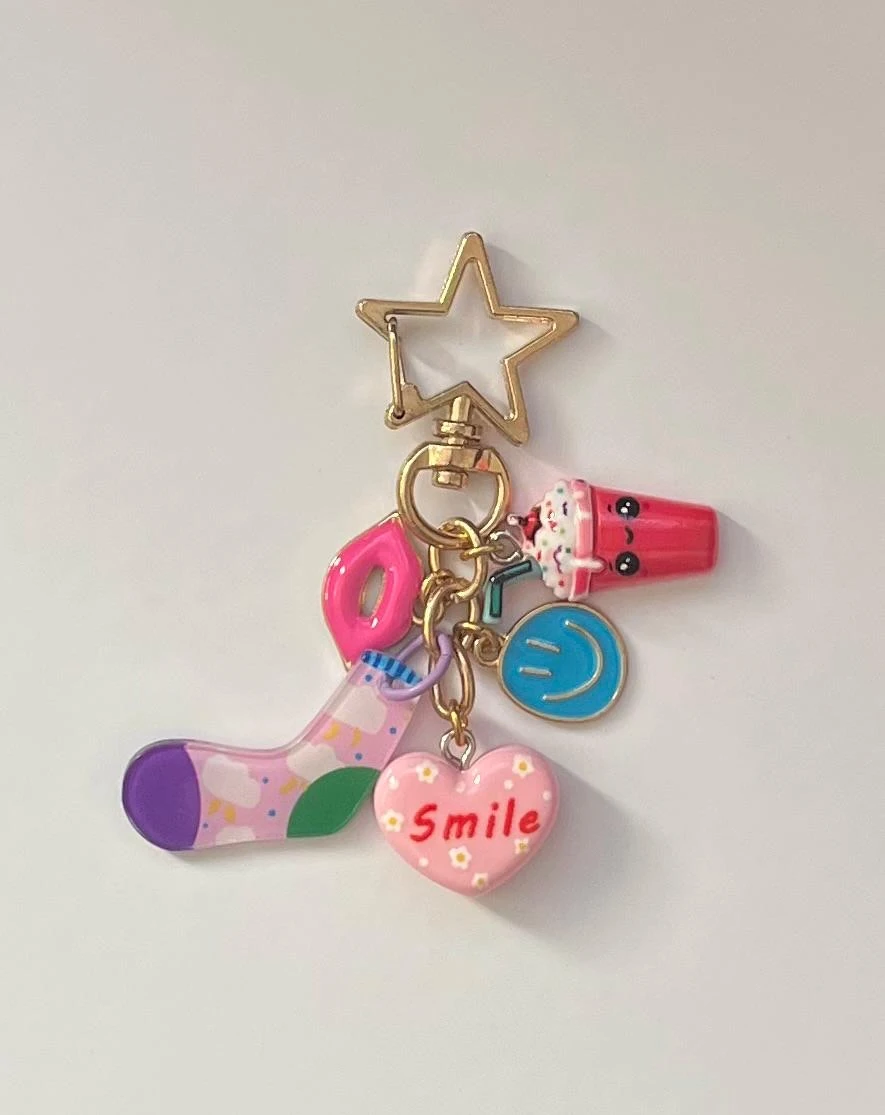 Lilac Tasarım Charm Anahtarlık - Smile