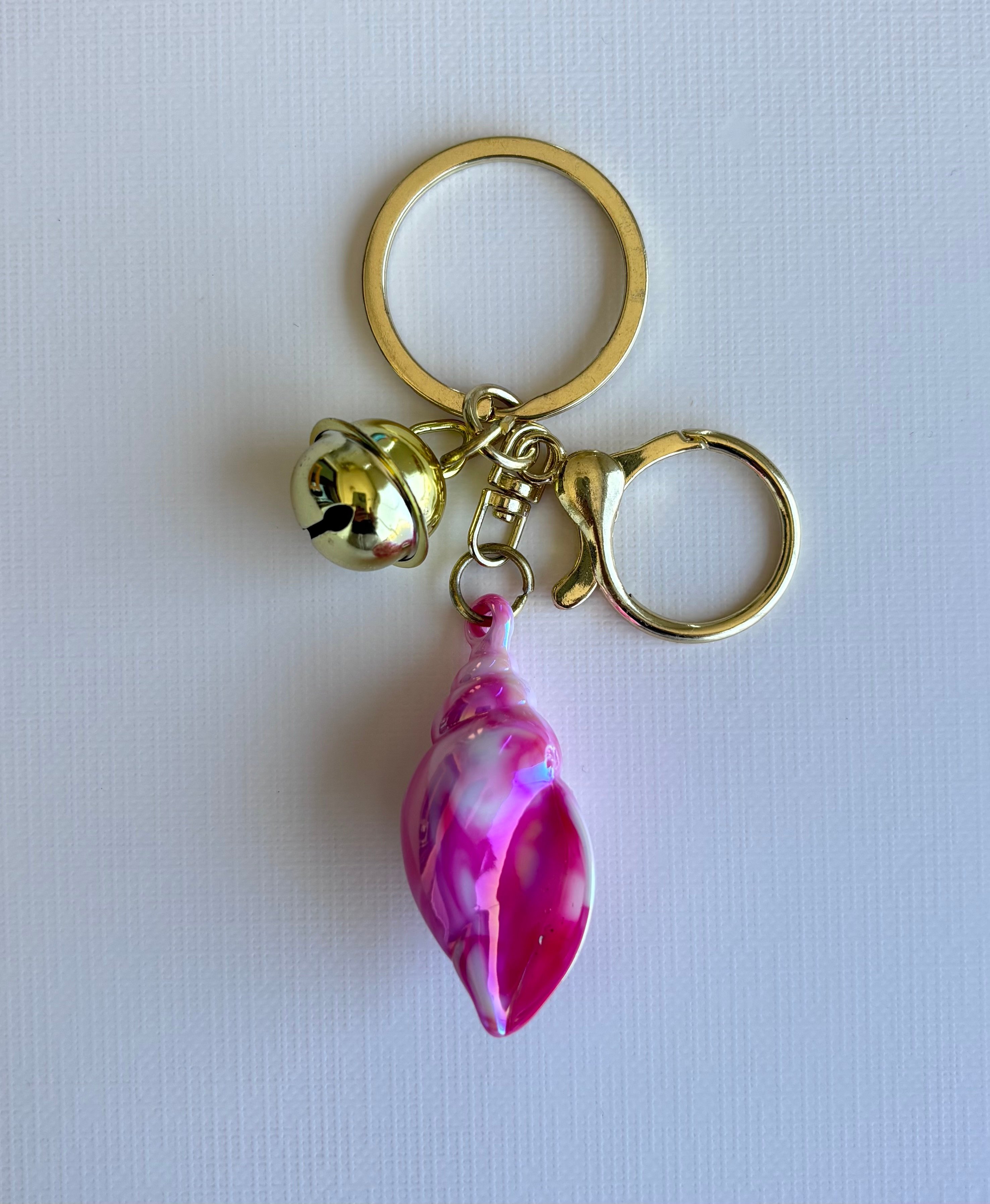 Lilac Charm Anahtarlık - Pembe Deniz Kabuğu
