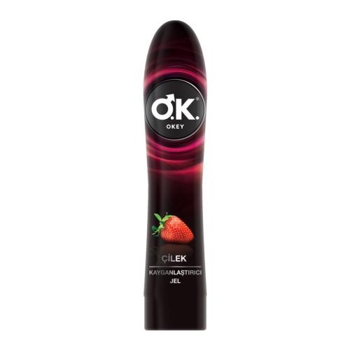 OKEY ÇİLEK AROMALI JEL KAYGANLAŞTIRICI 100 ML