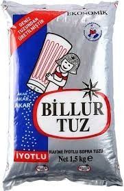 BİLLUR TUZ 1500GR 15 ADET KOLİ