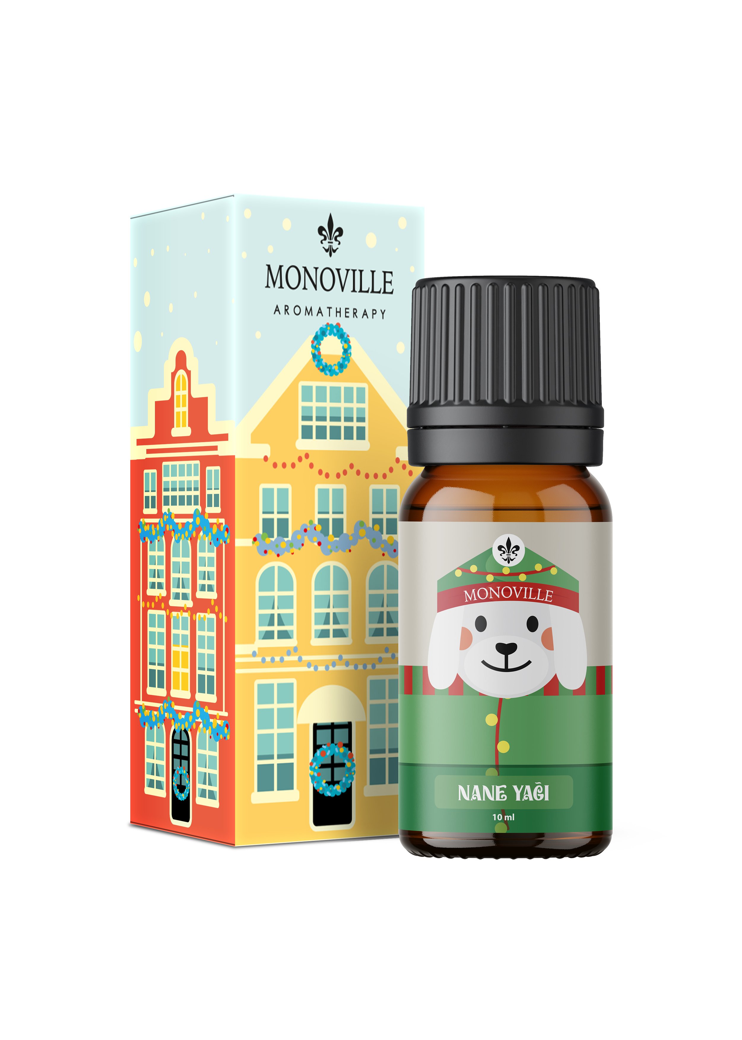 Monoville Nane Uçucu Yağı 10 ml % 100 Saf ve Doğal Yeni Yıl Hediye ( Peppermint Essential Oil )