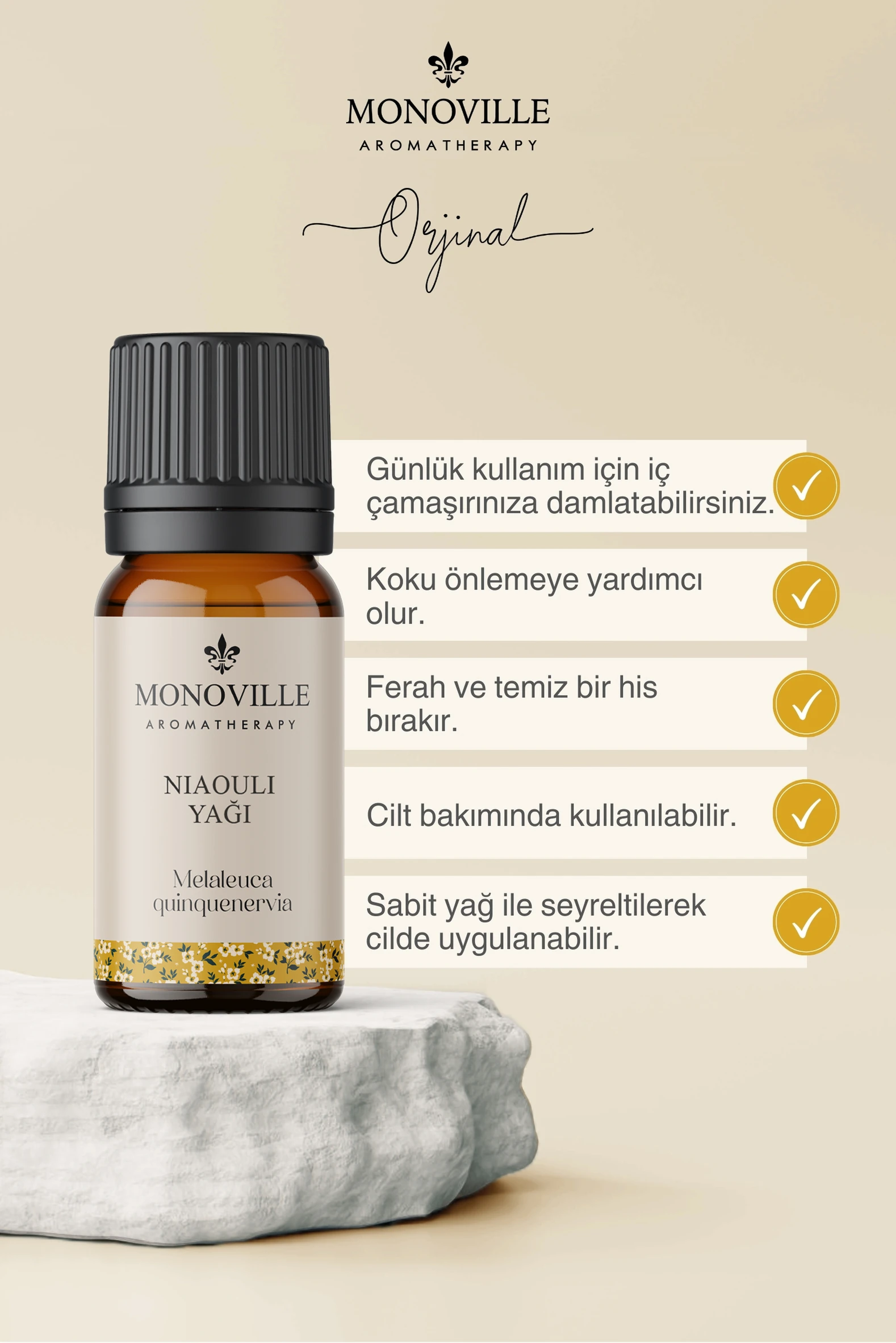 Nioli Yağı 10 ml, Lavanta Yağı 10 ml 2'li Set %100 Saf ve Doğal (Niaouli and Lavender Oil) 2x10 ml
