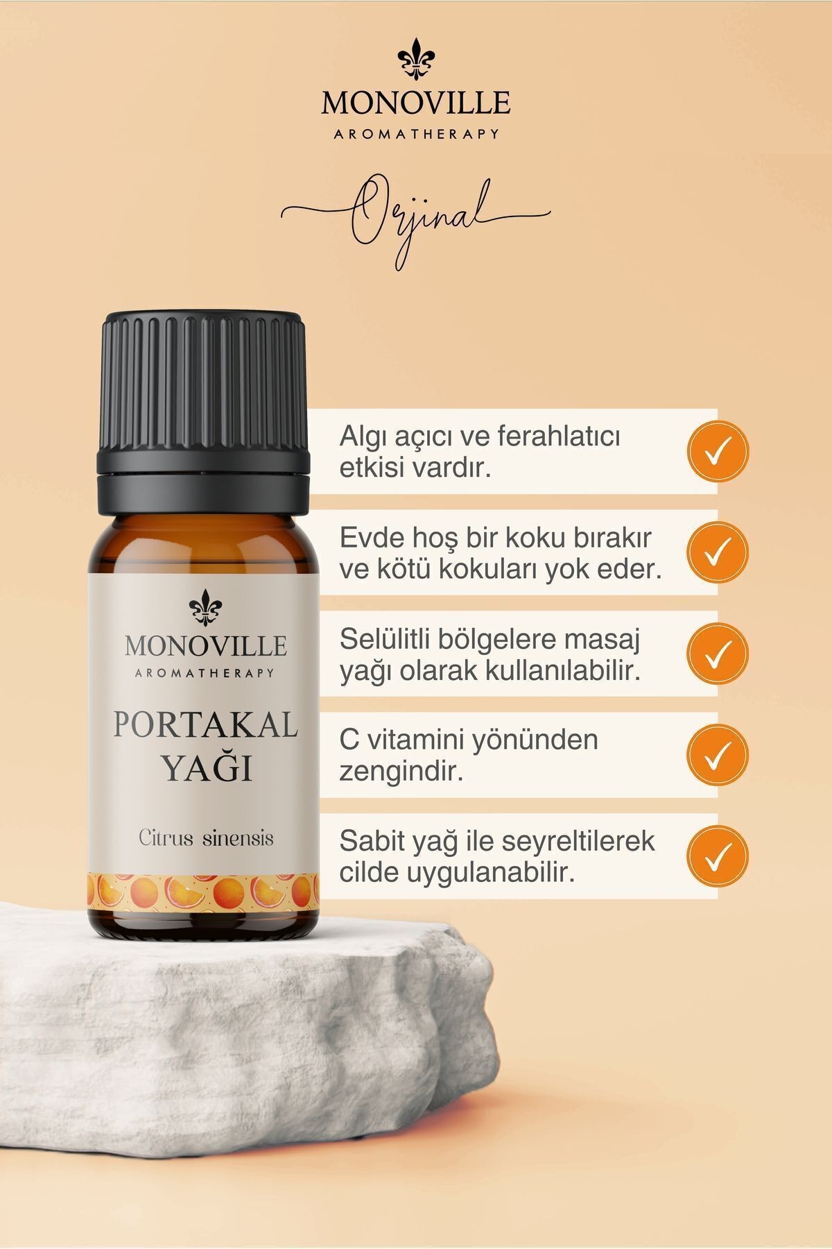 Limon Yağı 10 ml, Portakal Yağı 10 ml, Greyfurt Yağı 10 ml 3'lü Set %100 Saf ve Doğal 3x10 ml