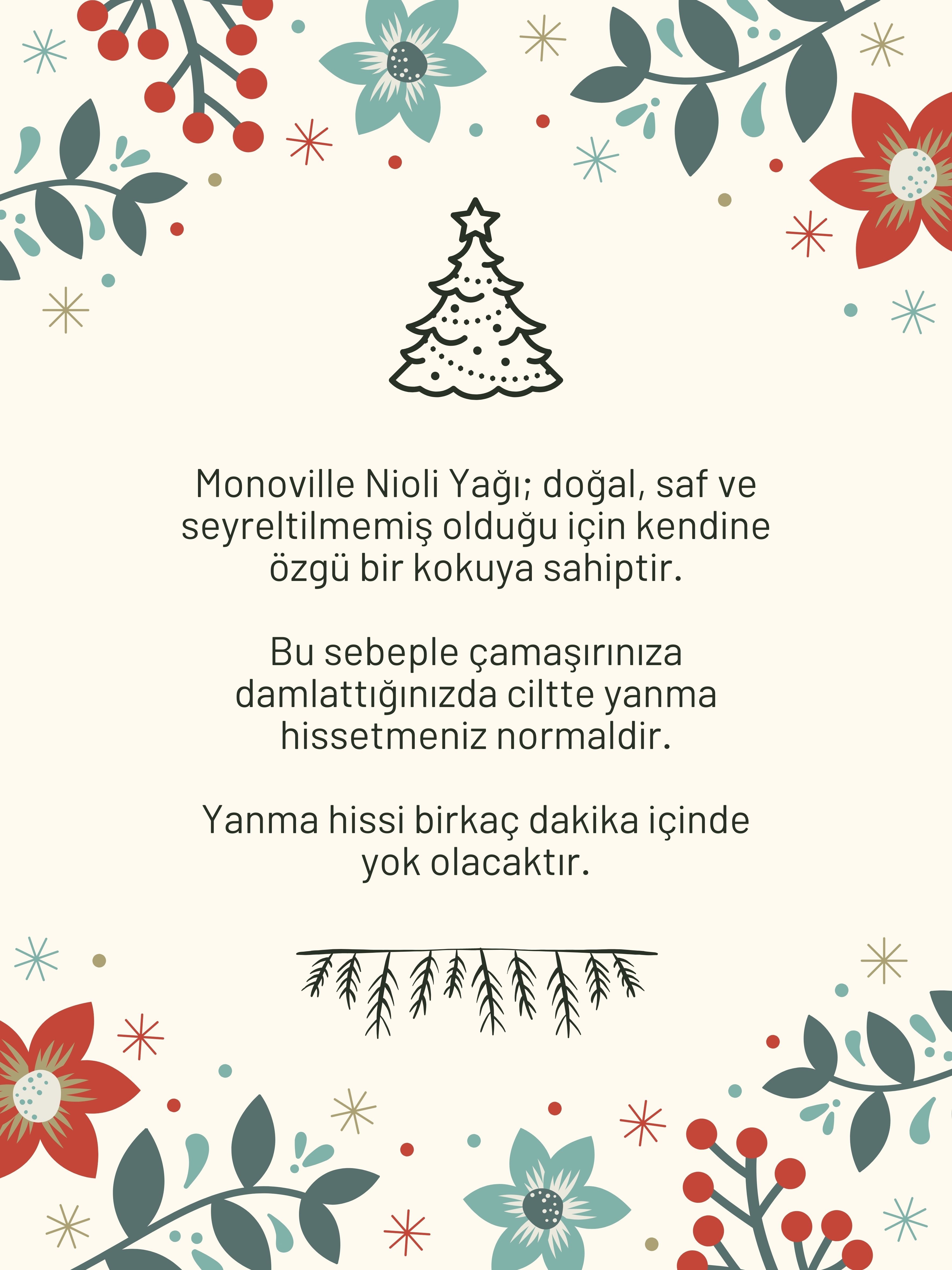 Monoville Nioli Uçucu Yağı 10 ml %100 Saf ve Doğal Yeni Yıl Hediye ( Niaouli Essential Oil )