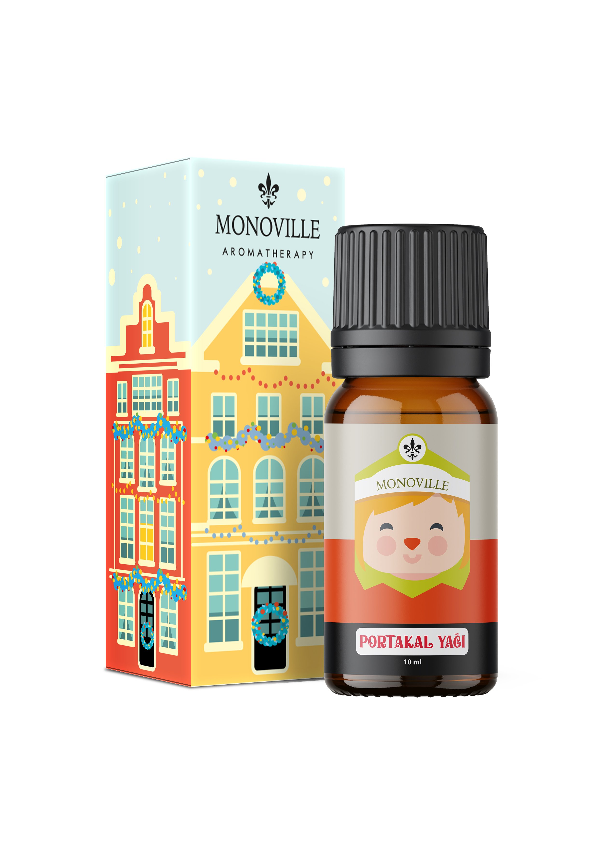 Monoville Portakal Uçucu Yağı 10 ml % 100 Saf ve Doğal Yeni Yıl Hediye ( Orange Essential Oil )