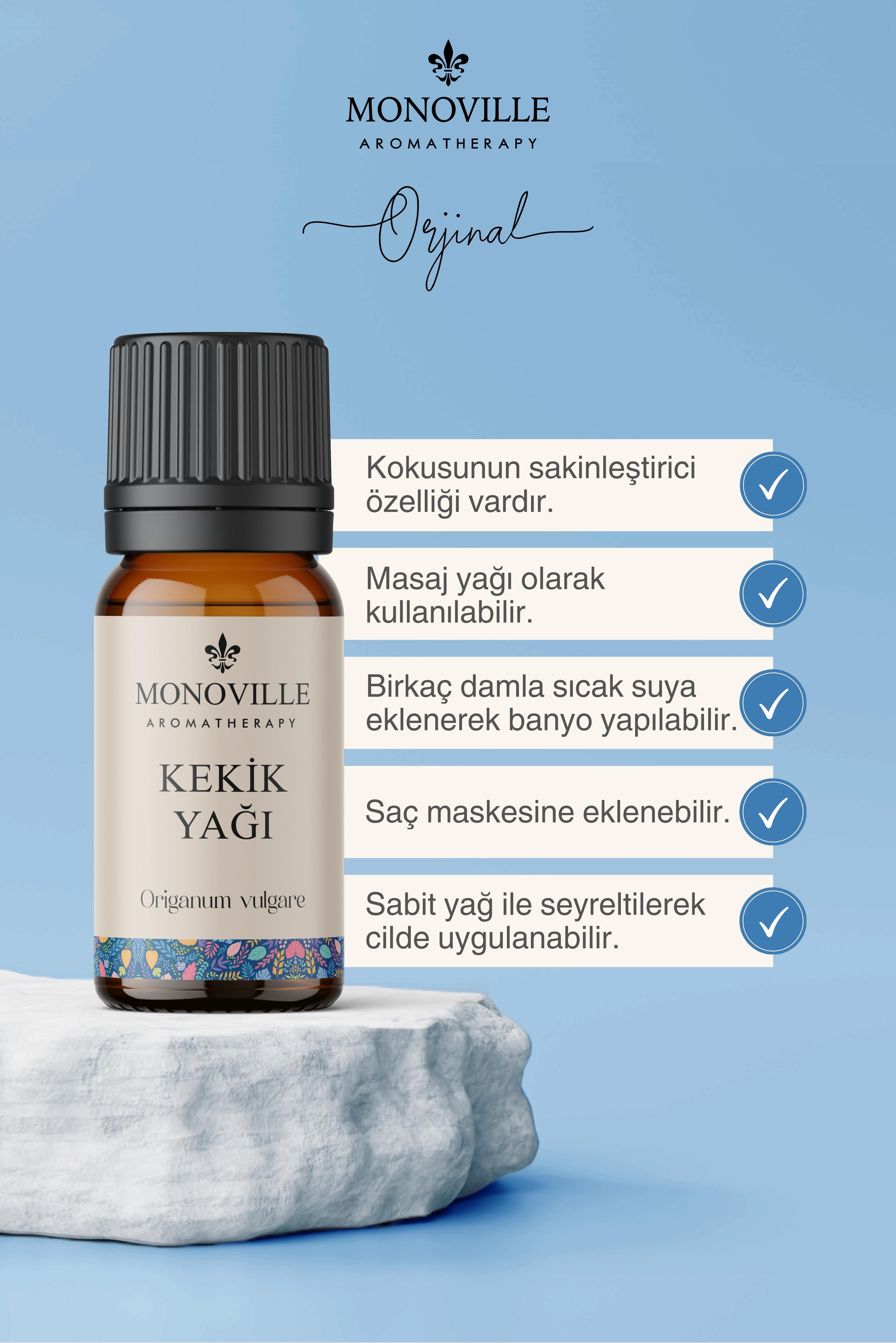 Monoville Kekik Uçucu Yağı 10 ml %100 Saf ve Doğal ( Oregano Essential Oil )