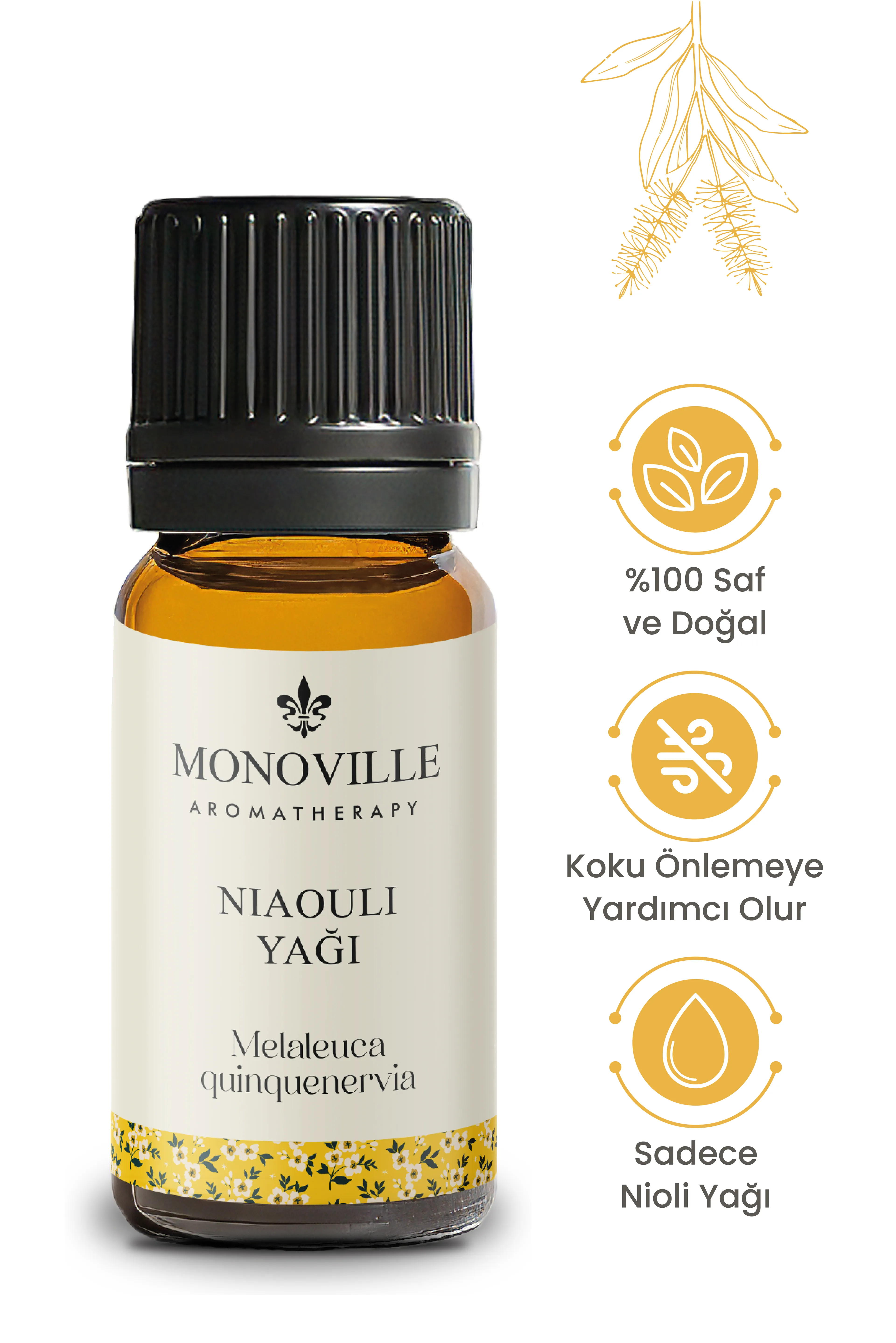 Nioli Uçucu Yağı 10 ml %100 Saf ve Doğal (Niaouli Essential Oil)