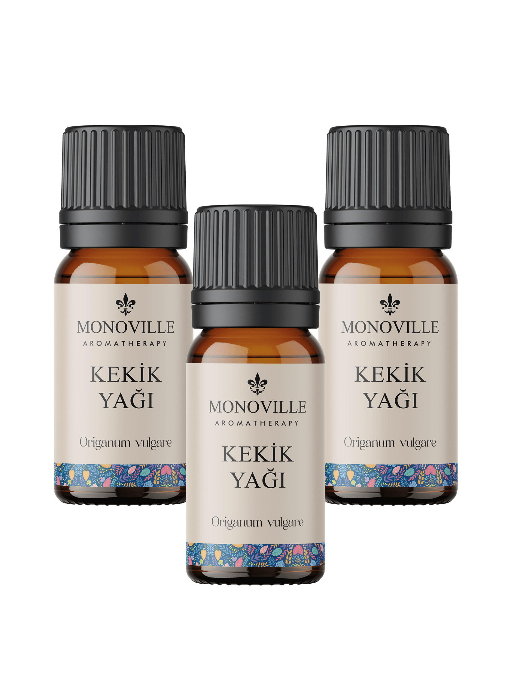 Monoville Kekik Uçucu Yağı 3'lü Set %100 Saf ve Doğal ( Oregano Essential Oil) 3x10 ml