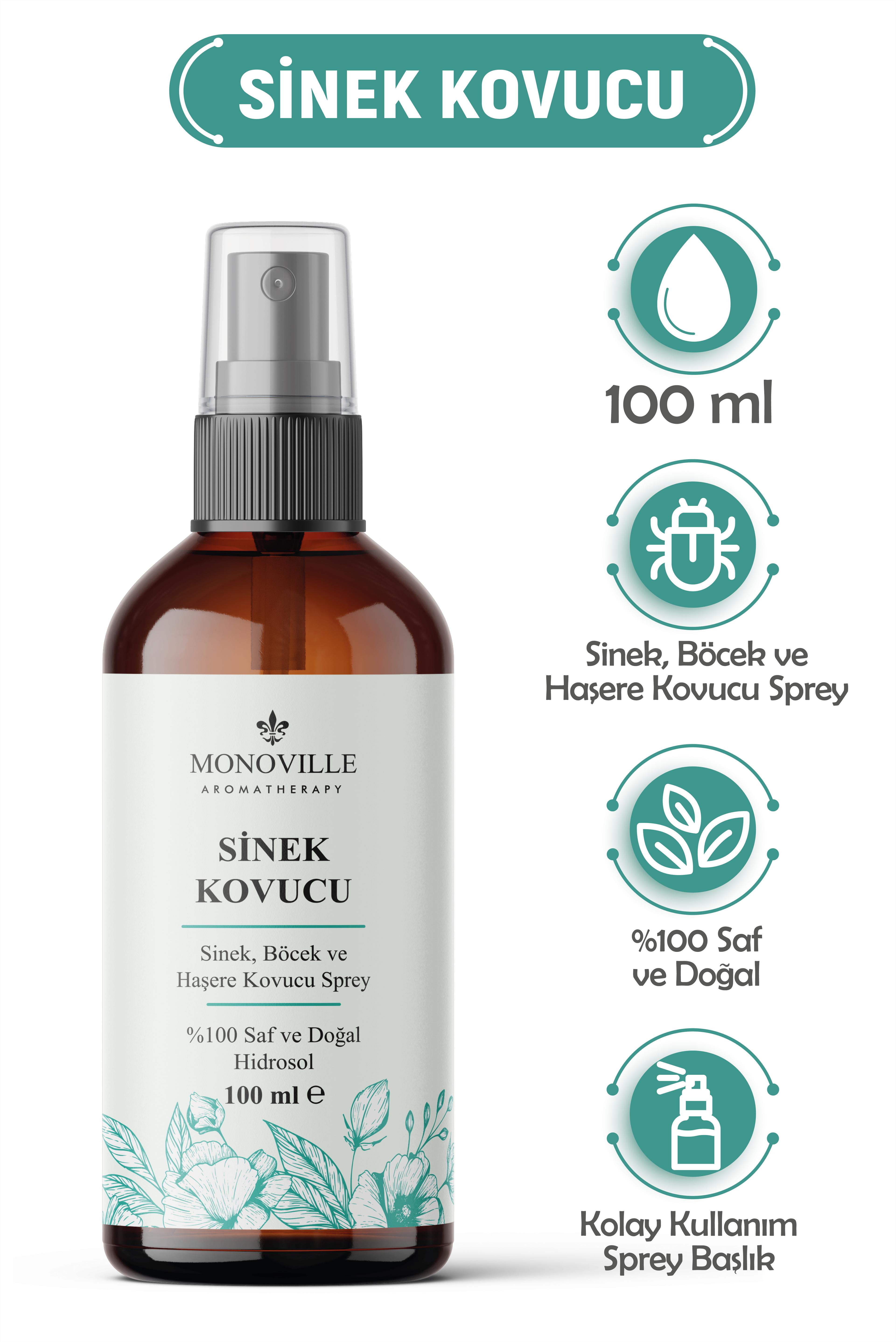 Monoville Sinek ve Böcek Kovucu Sprey 100 ml %100 Doğal (Fly and Insect Repellent Spray)