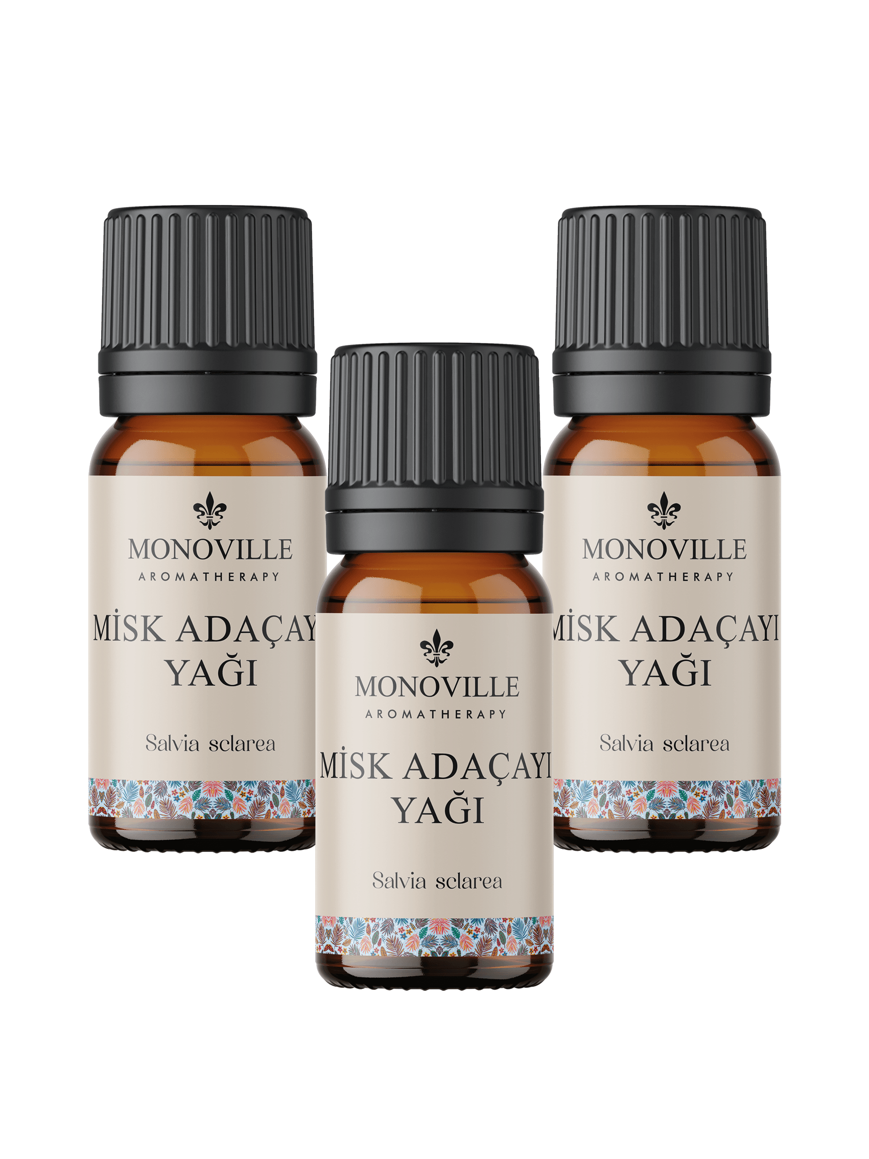 Misk Adaçayı Uçucu Yağı 3'lü Set %100 Saf ve Doğal ( Clary Sage Essential Oil) 3x10 ml