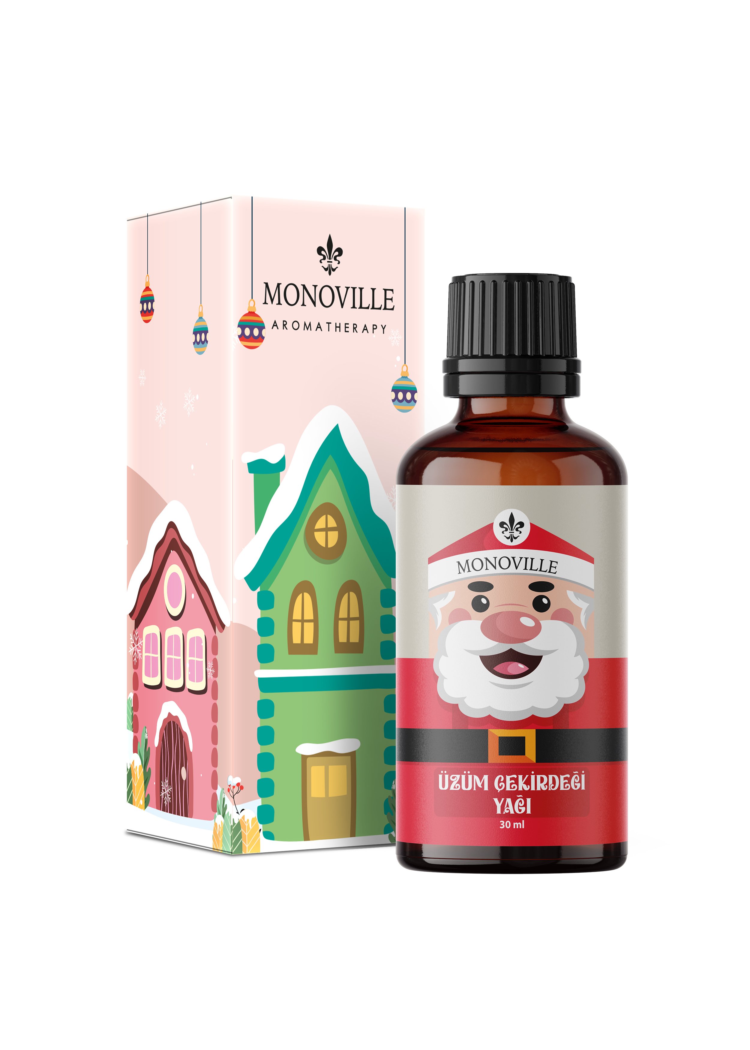 Monoville Üzüm Çekirdeği Yağı 30 ml Soğuk Sıkım % 100 Saf Ve Doğal Yeni Yıl Hediye ( Grape Seed Oil )