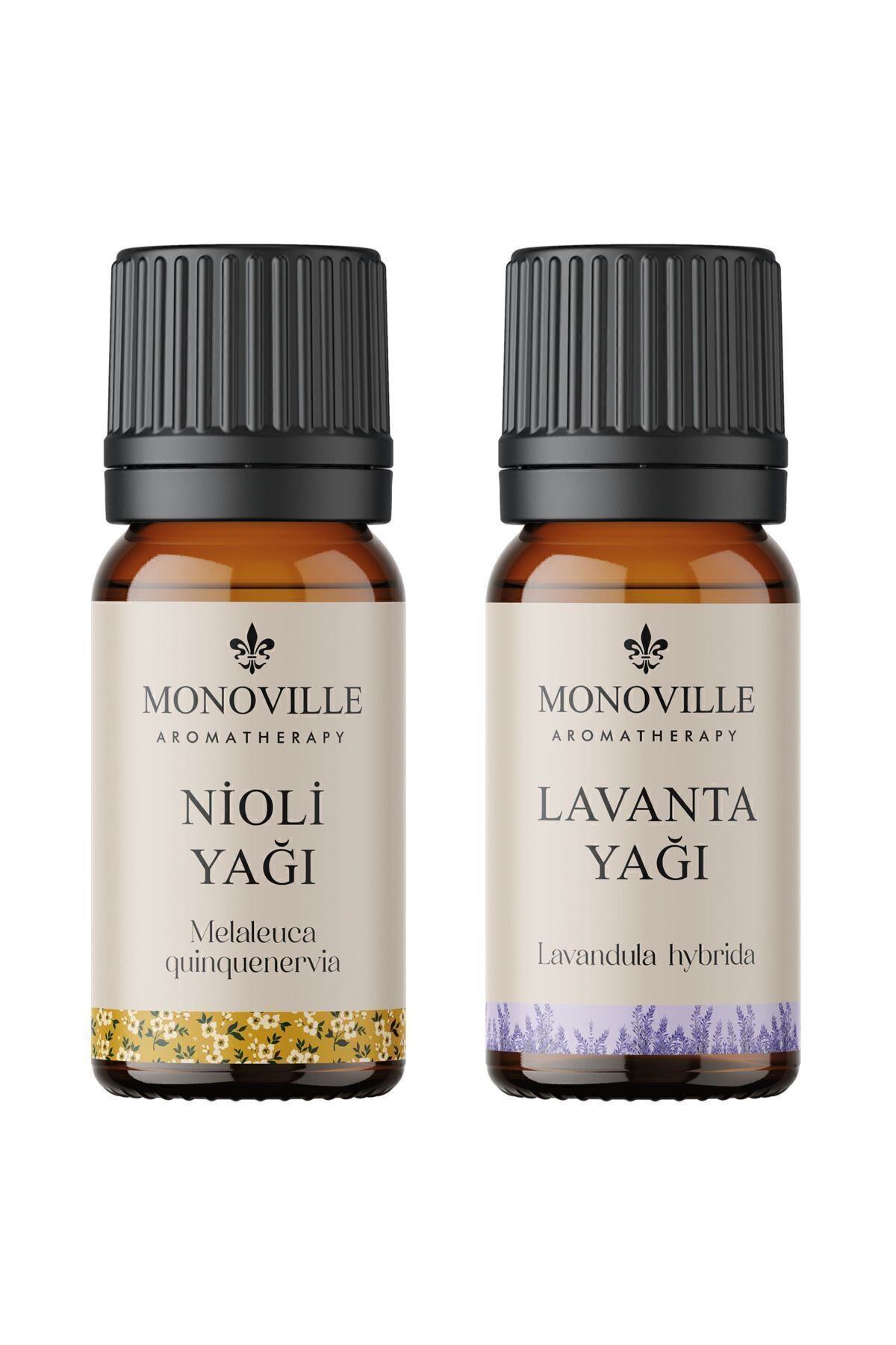 Nioli Yağı 10 ml, Lavanta Yağı 10 ml 2'li Set %100 Saf ve Doğal (Niaouli and Lavender Oil) 2x10 ml