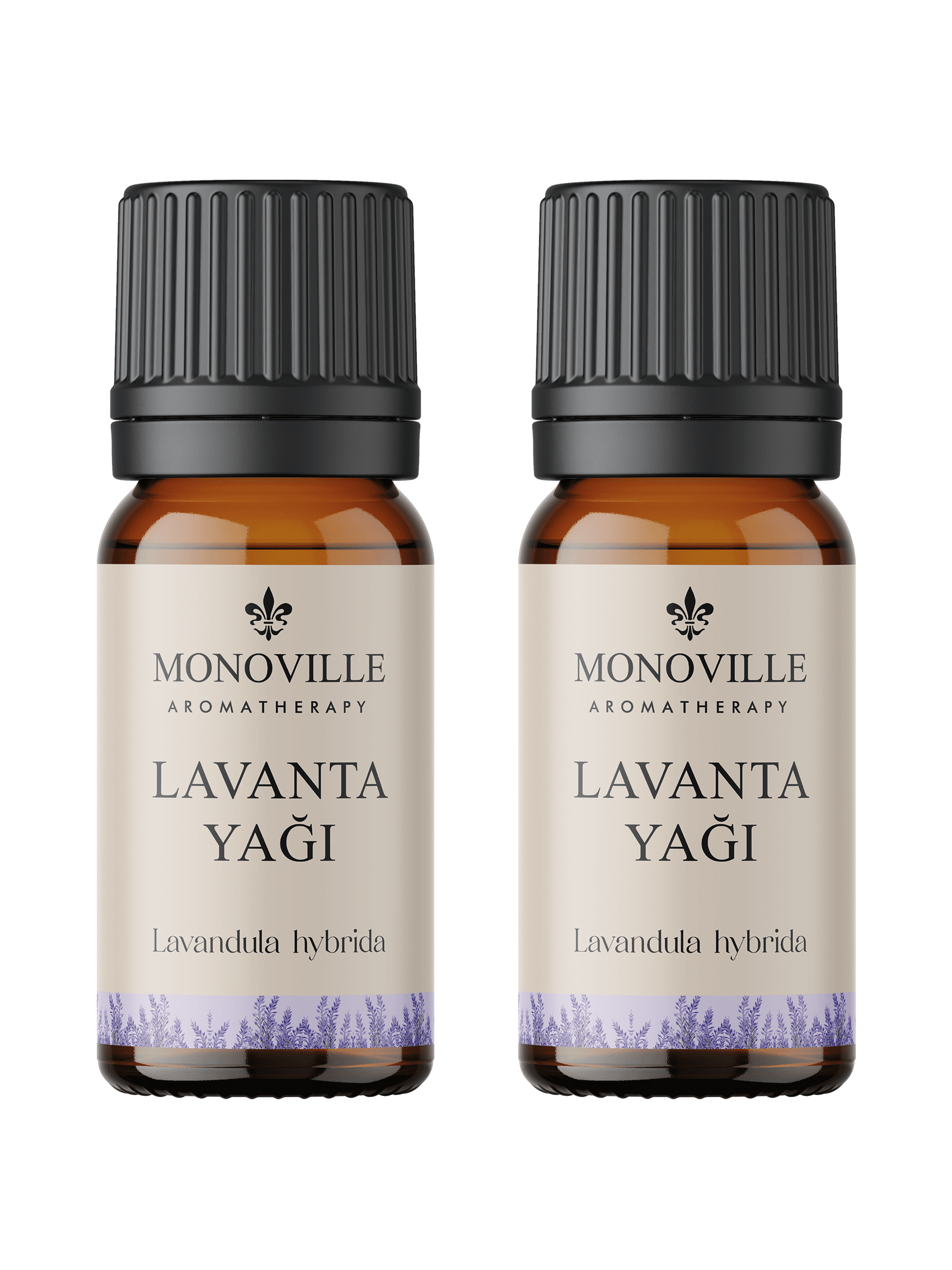 Monoville Lavanta Uçucu Yağı 2'li Set %100 Saf ve Doğal ( Lavender Essential Oil ) 2x10 ml