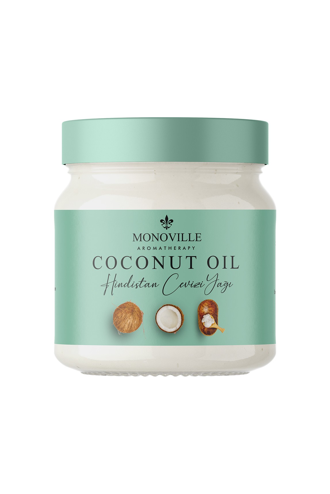 Monoville Hindistan Cevizi Yağı Soğuk Sıkım 200 ml (Pure Coconut Oil)