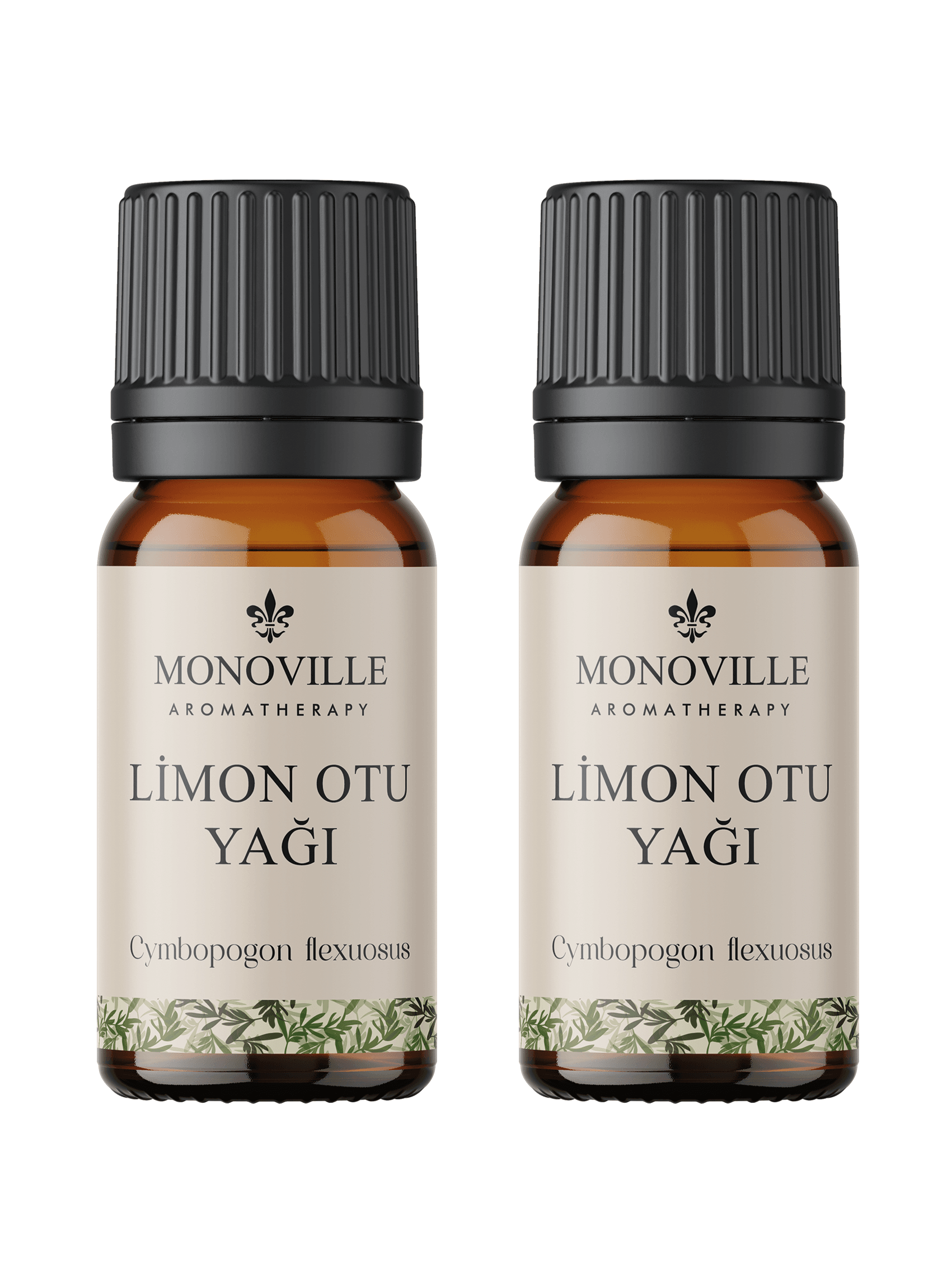 Monoville Limon Otu Uçucu Yağı 2'li Set %100 Saf ve Doğal ( Lemongrass Essential Oil ) 2x10 ml