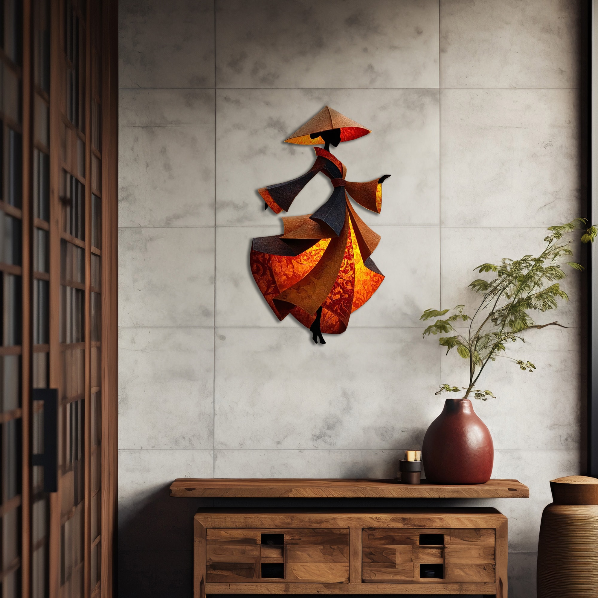 Oryantel Kimono Metal Tablo