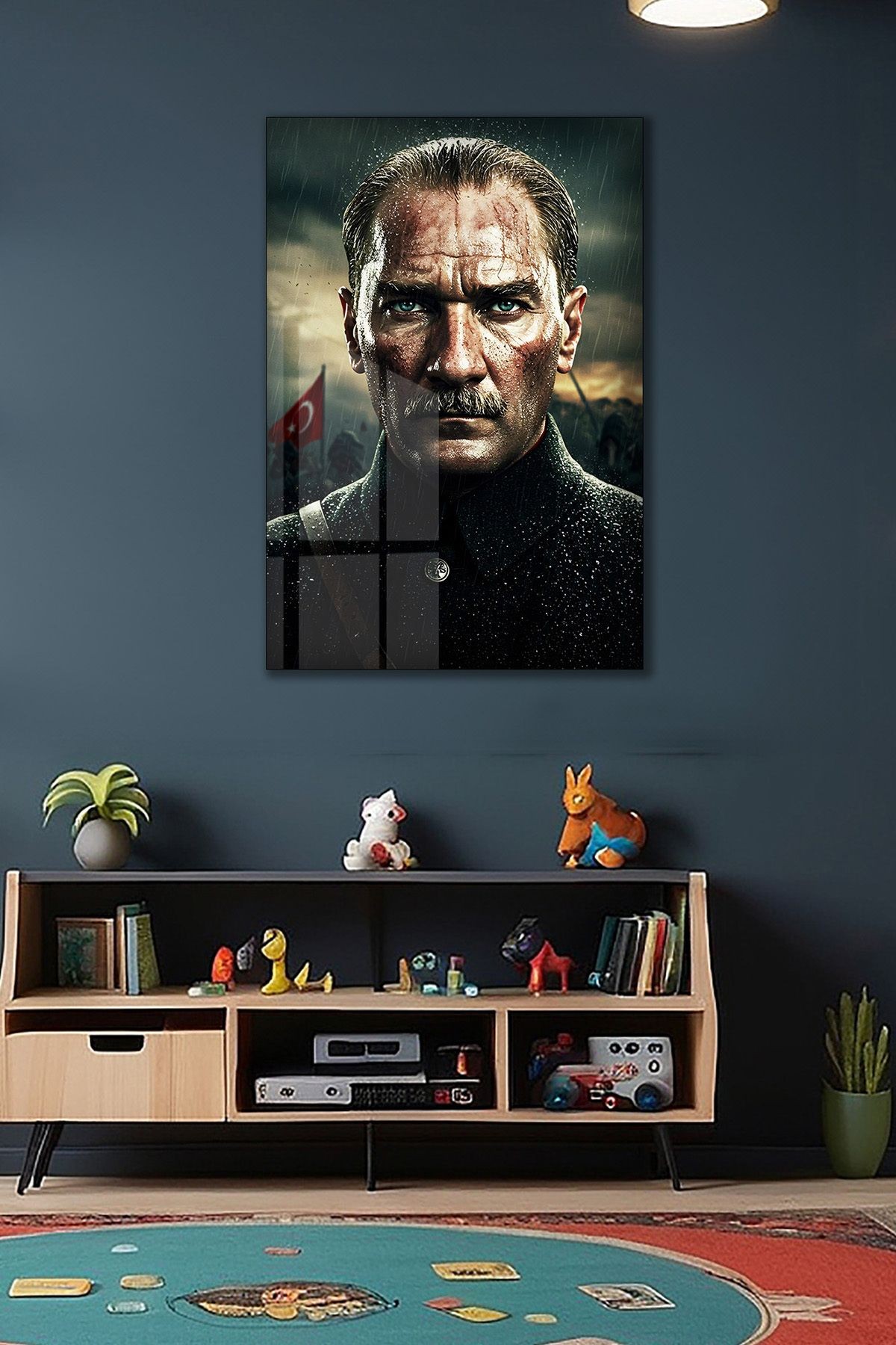 Mustafa Kemal Atatürk Cam Tablo