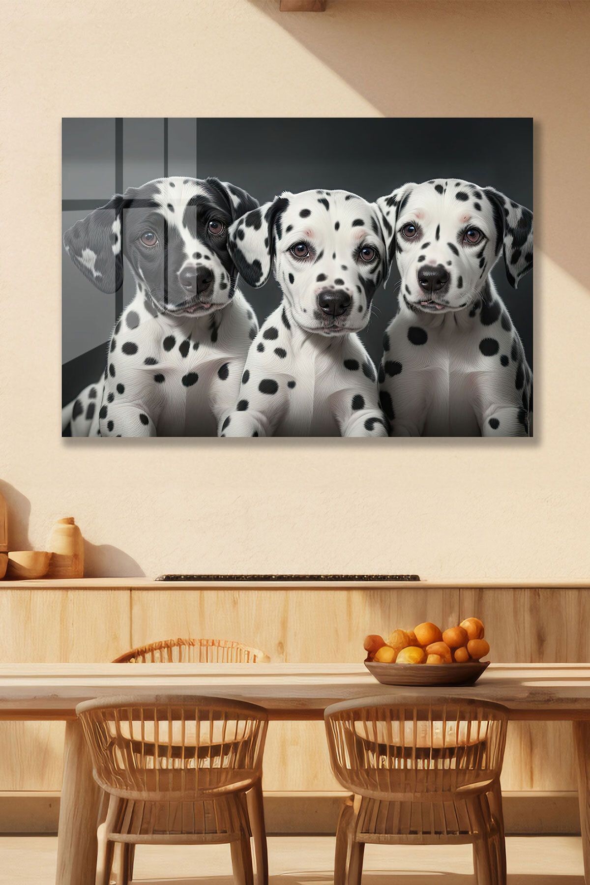 Dalmaçyalı Yavru Köpek Cam Tablo