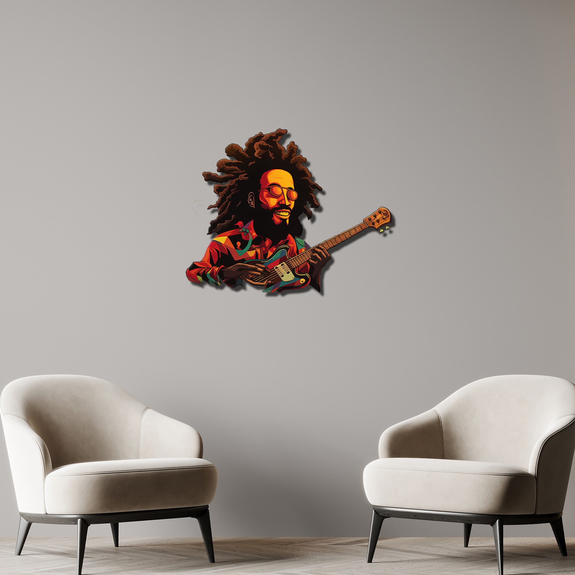 Bob Marley Metal Tablo