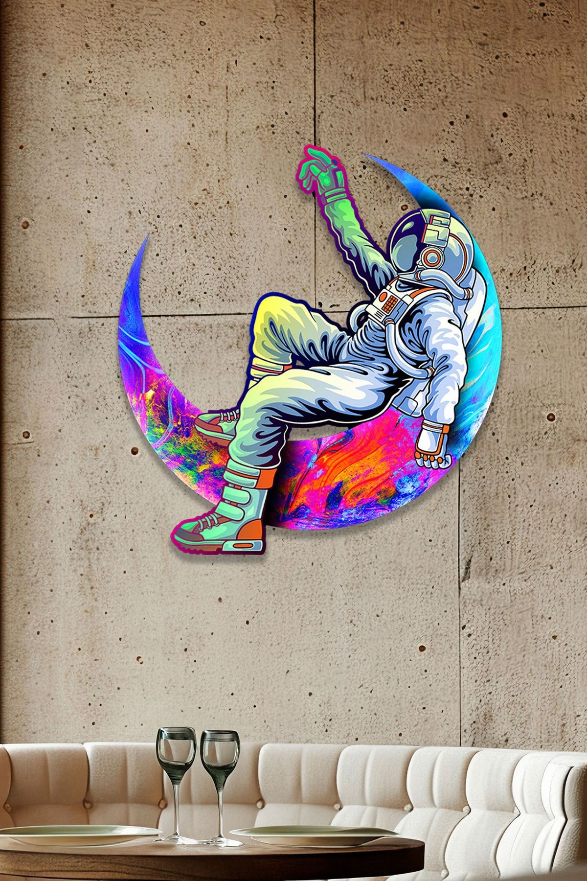 Cosmic Chillout | Renkli Metal Tablo