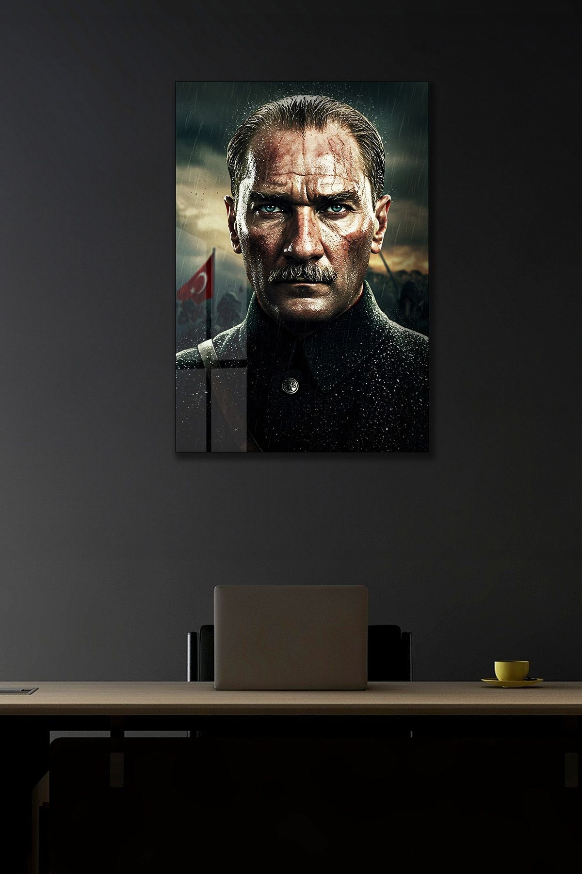 Mustafa Kemal Atatürk Cam Tablo