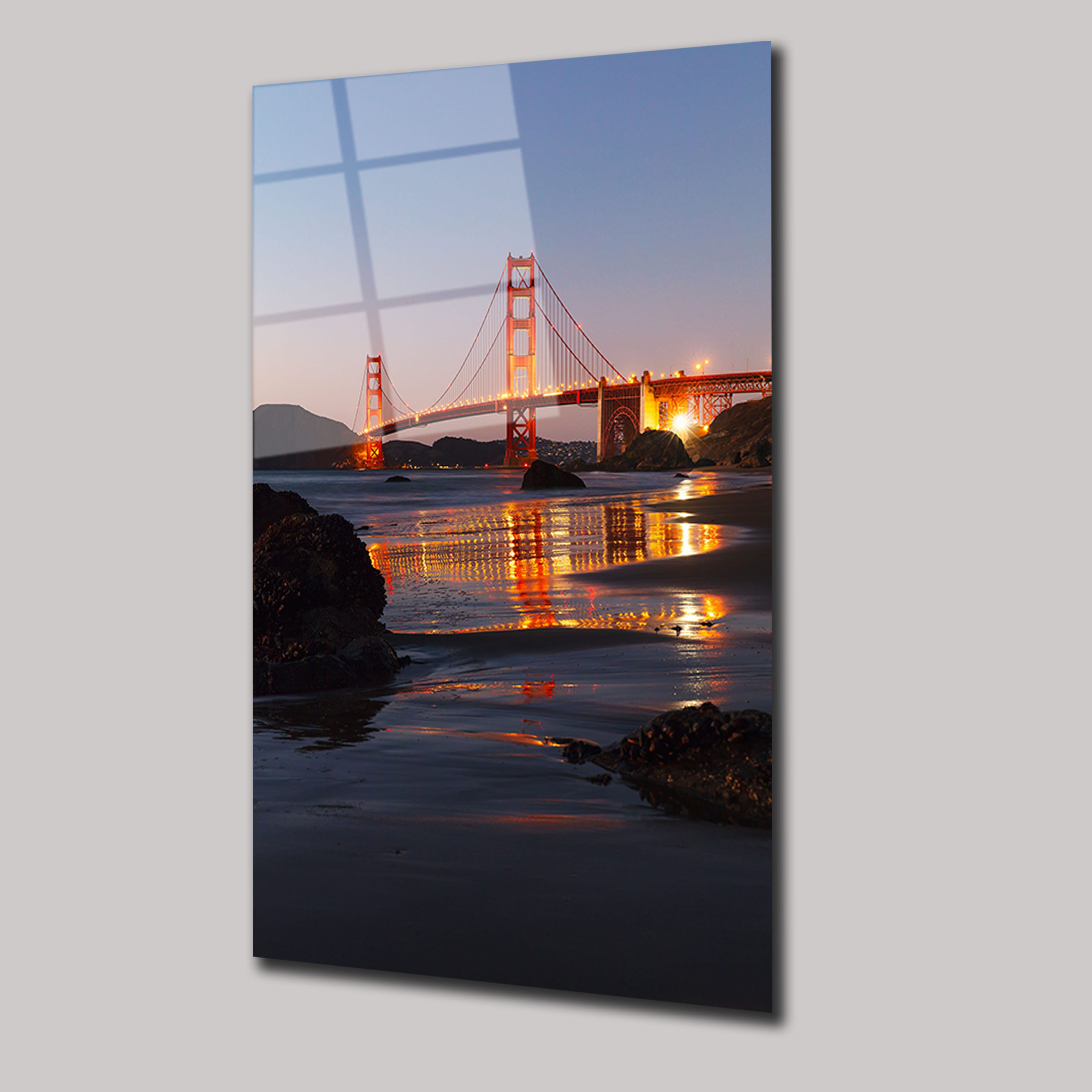 SAN FRANCISCO GOLDEN GATE BRİDGE - CAM TABLO - DEG0275