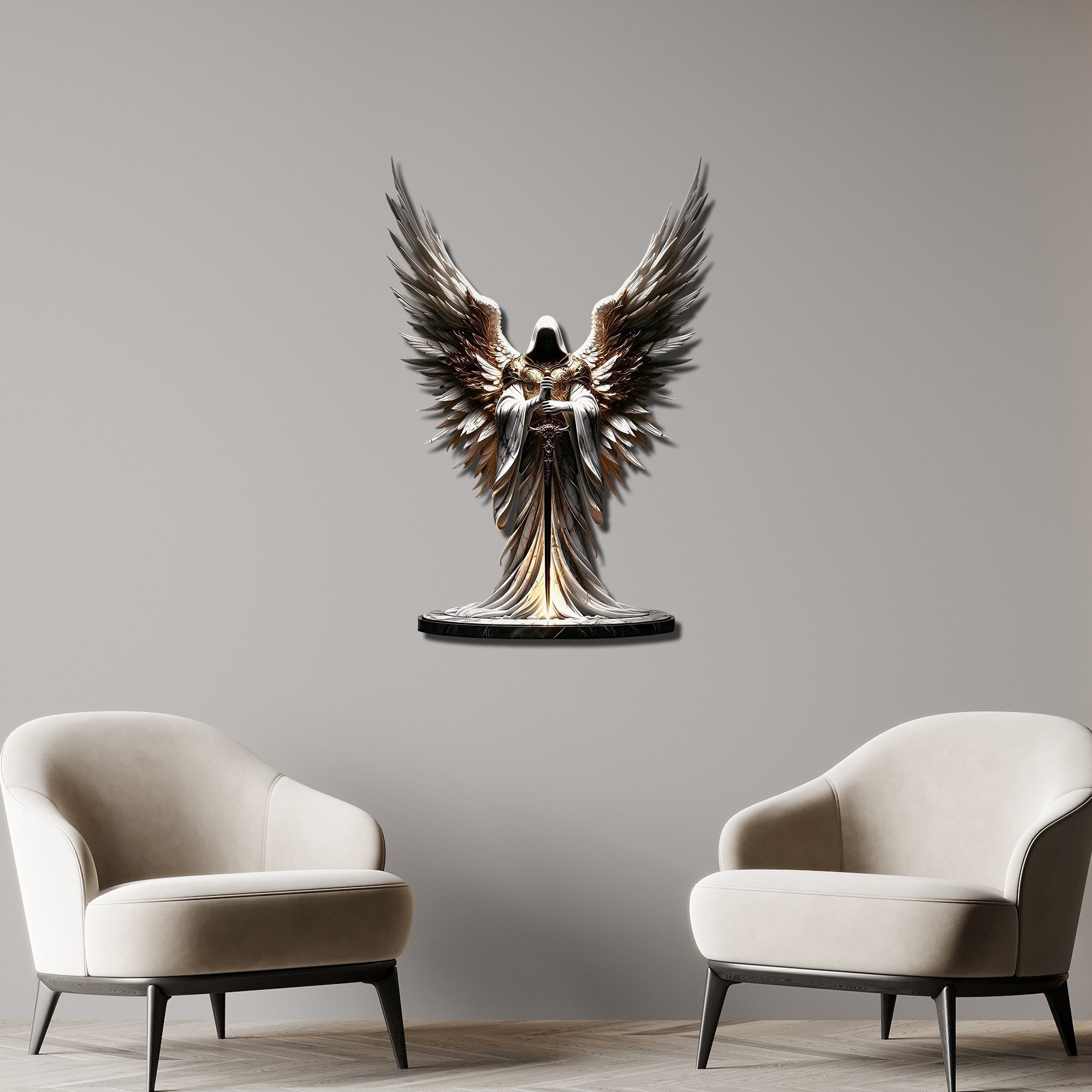 Başmelek Cebrail Metal Tablo