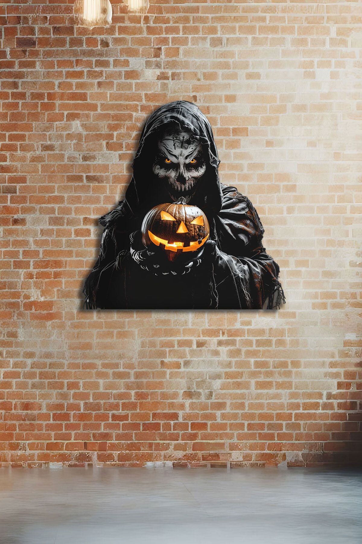 Halloween Korkunç Metal Tablo