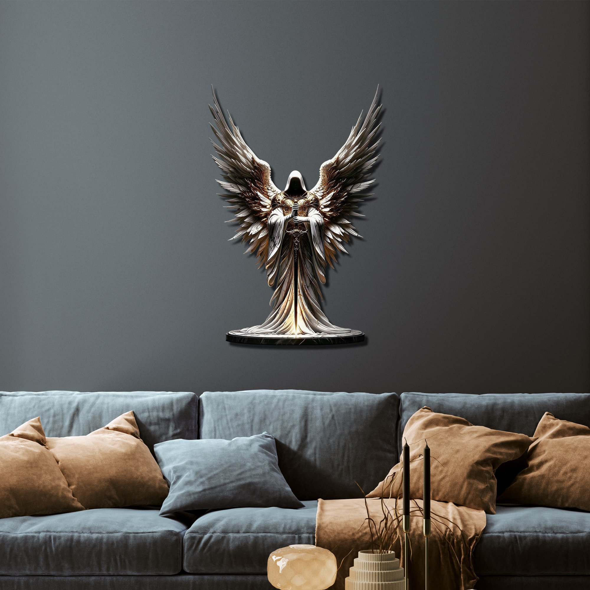 Başmelek Cebrail Metal Tablo