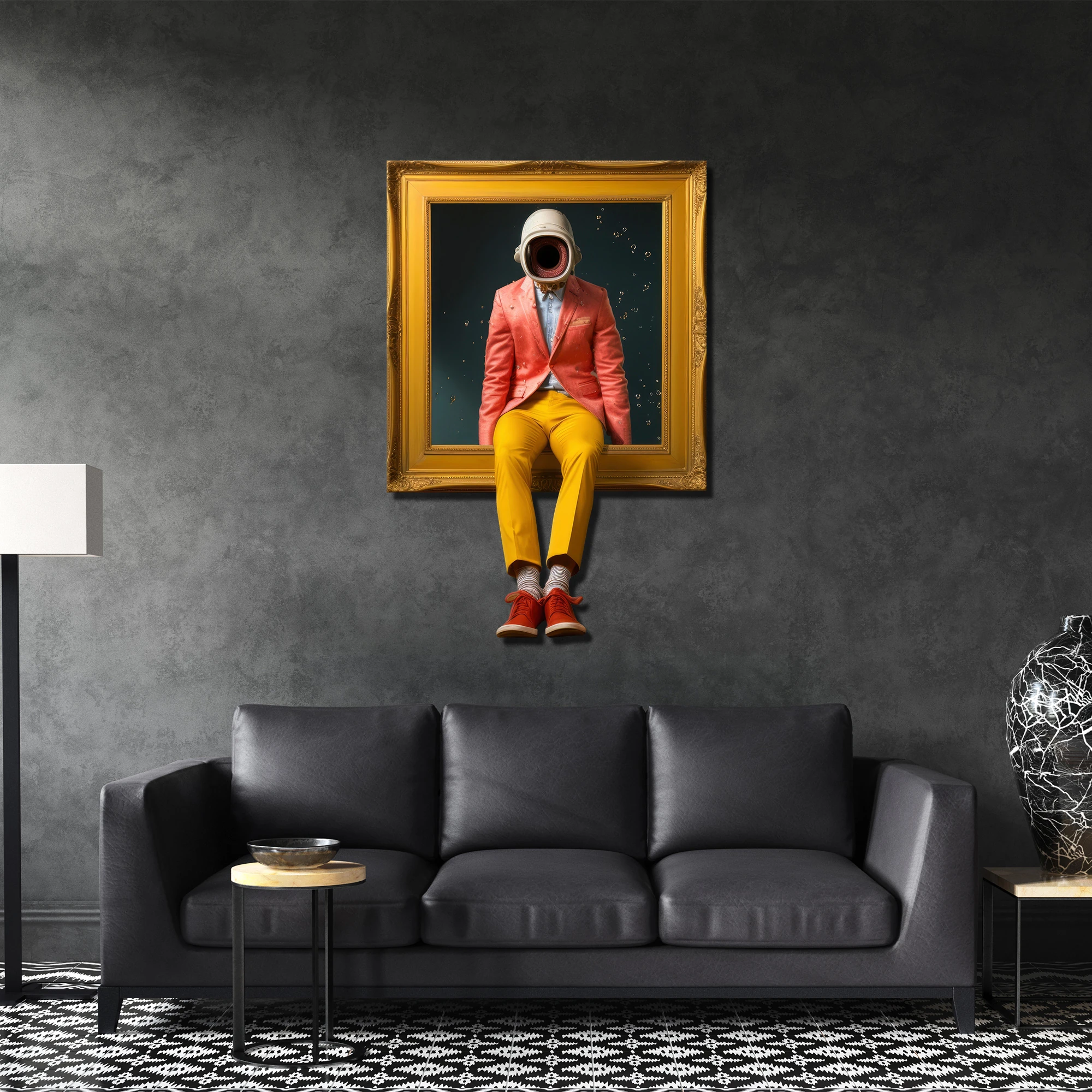 Uzaydaki Adam Metal Tablo