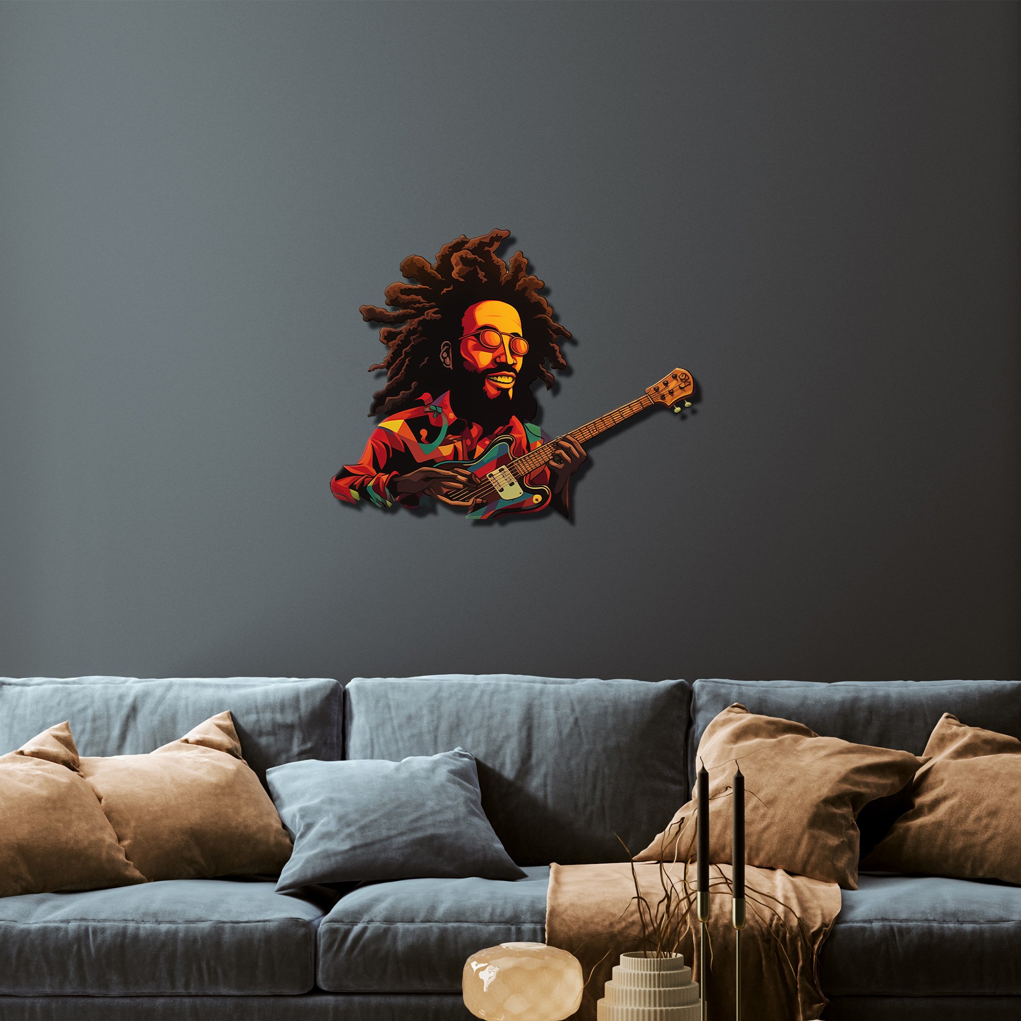 Bob Marley Metal Tablo