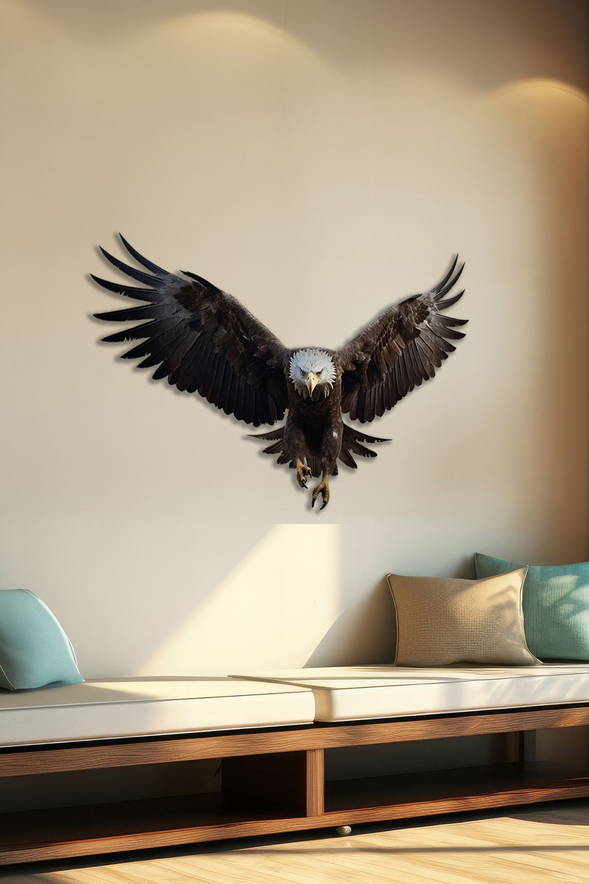 Kara Kartal Metal Tablo