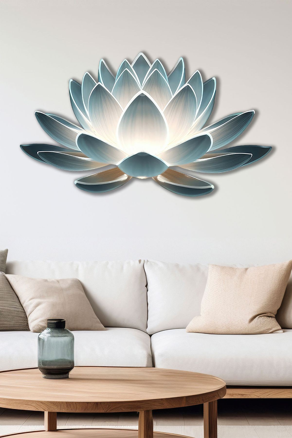 Lotus Çiçeği Metal Tablosu