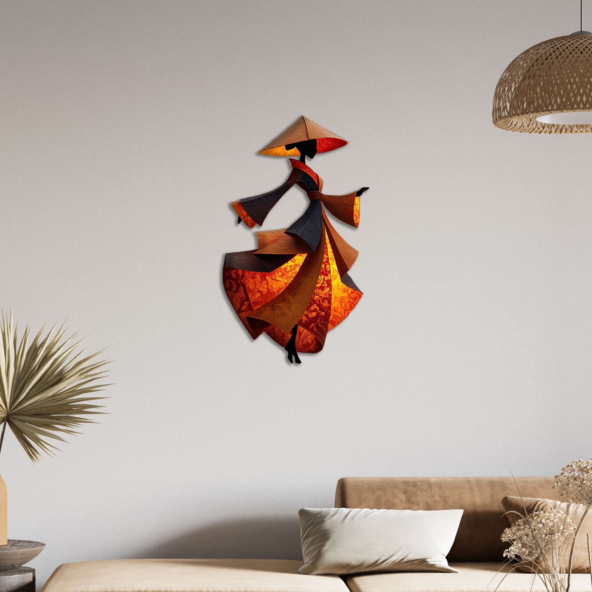 Oryantel Kimono Metal Tablo