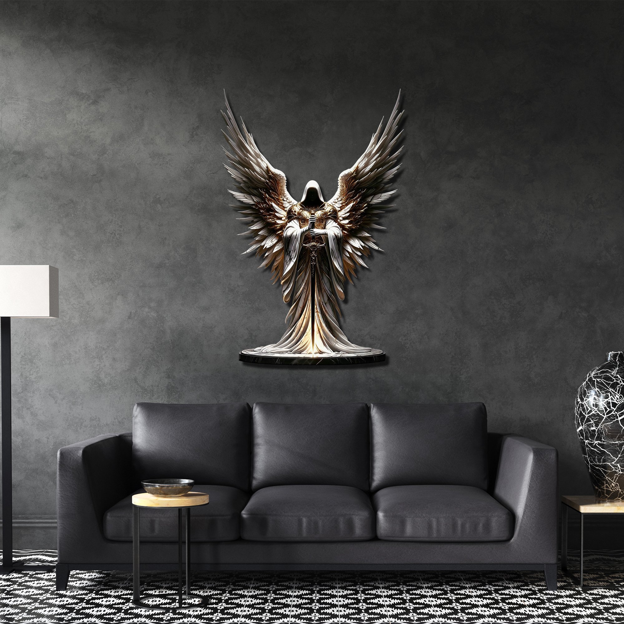 Başmelek Cebrail Metal Tablo