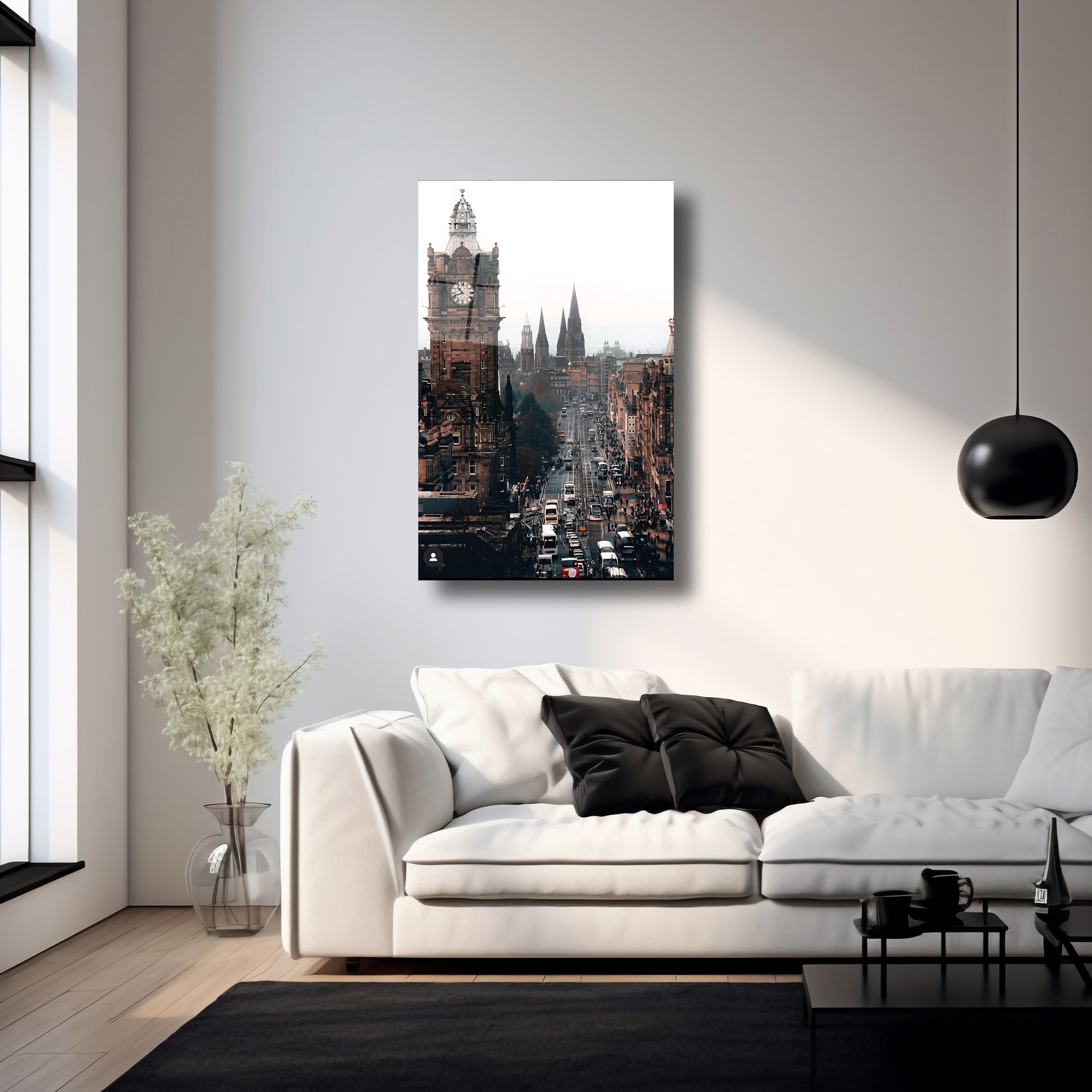 KUZEY MASALI İSKOÇYA EDINBURGH - CAM TABLO - DEG0292