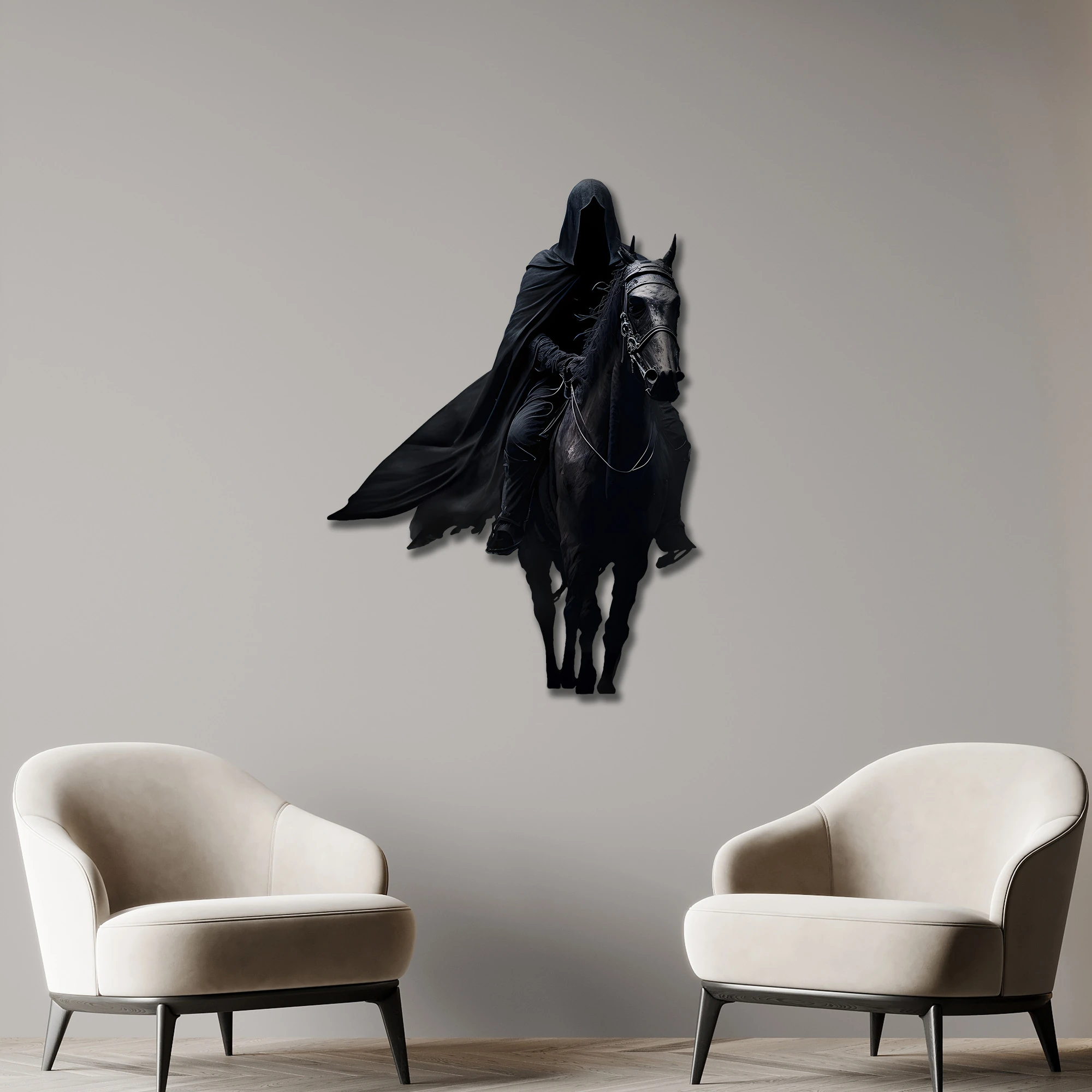 Gece Süvarisi Metal Tablo