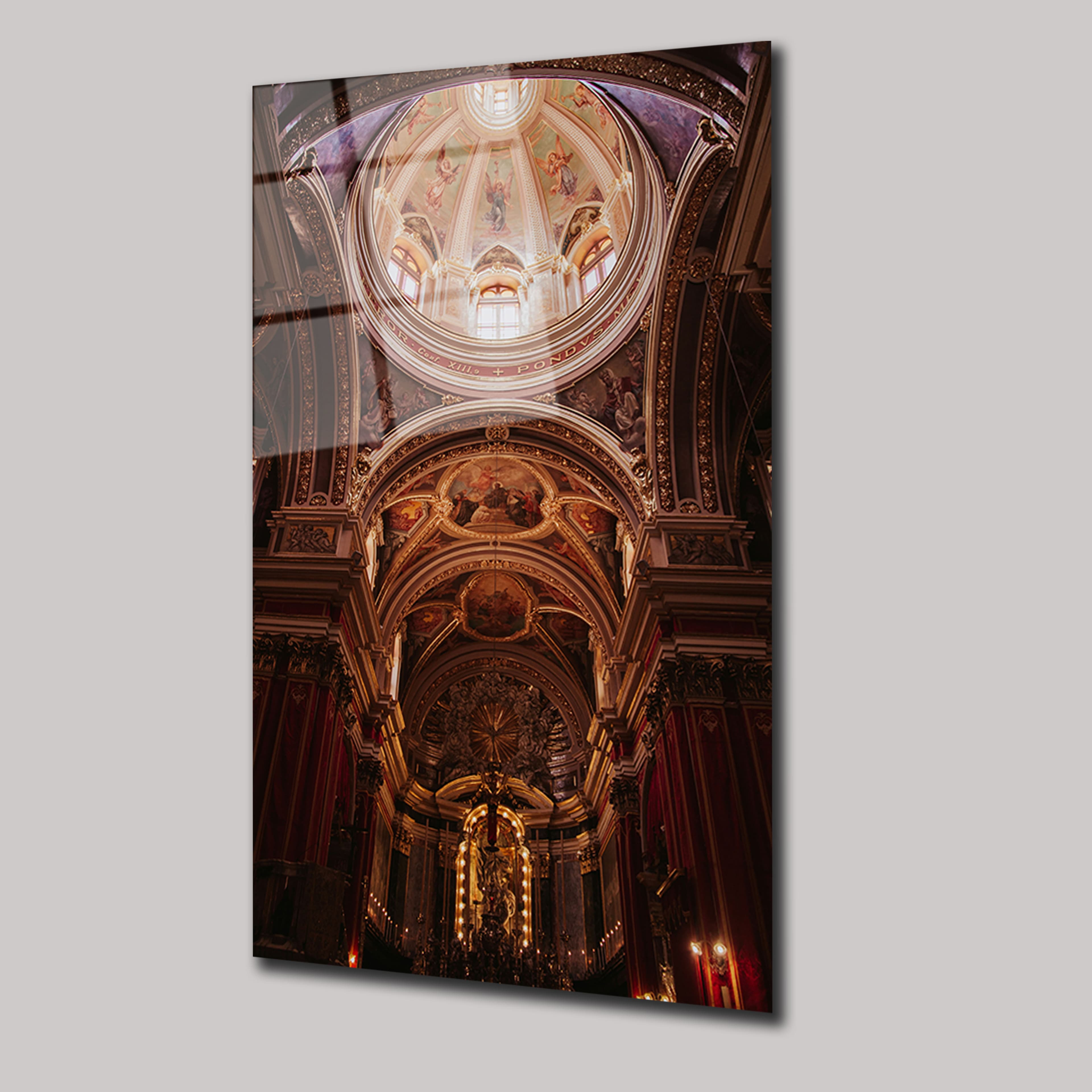 MALTA MDINA AZİZ PAVLUS KATEDRALİ - CAM TABLO - DEG0281