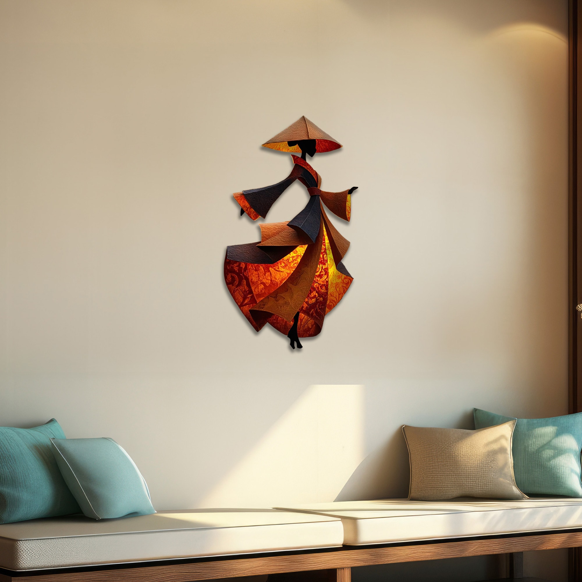 Oryantel Kimono Metal Tablo