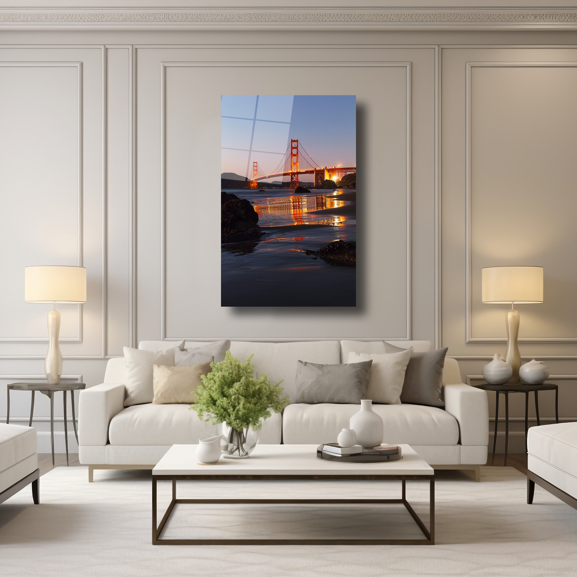 SAN FRANCISCO GOLDEN GATE BRİDGE - CAM TABLO - DEG0275