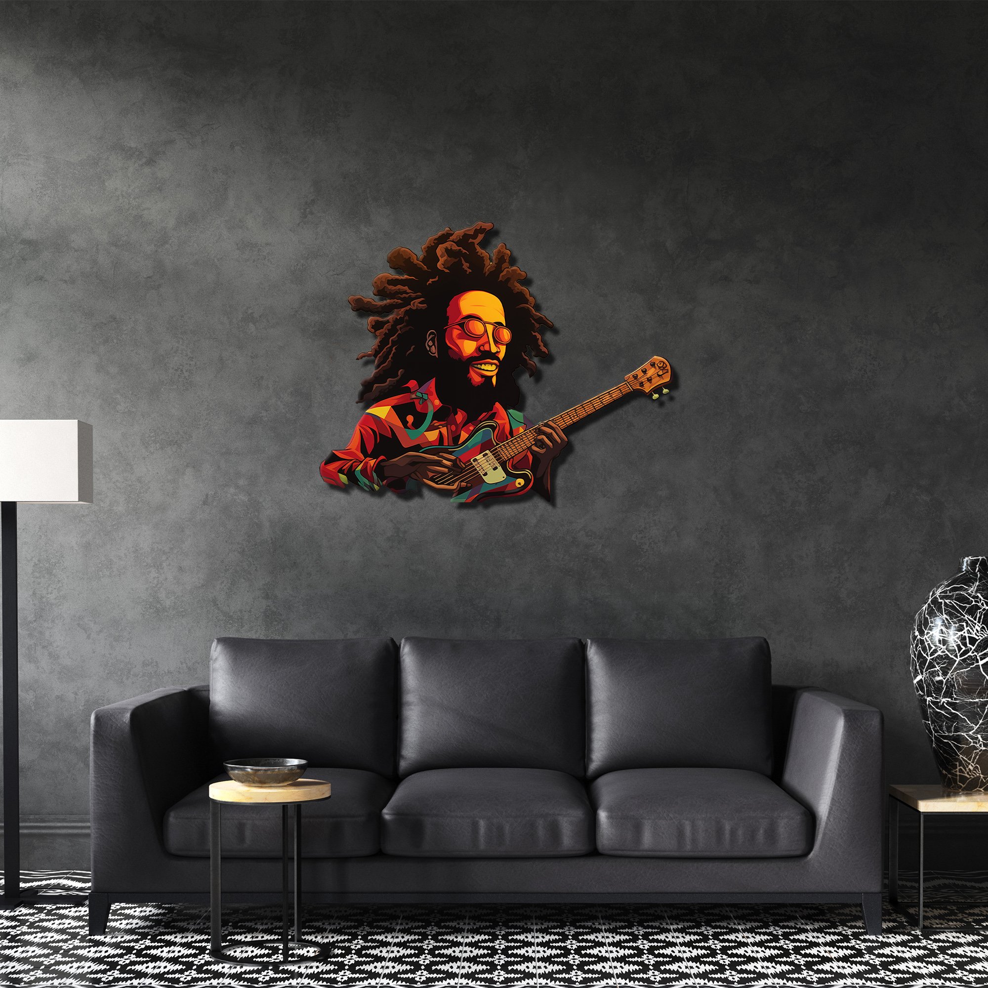 Bob Marley Metal Tablo